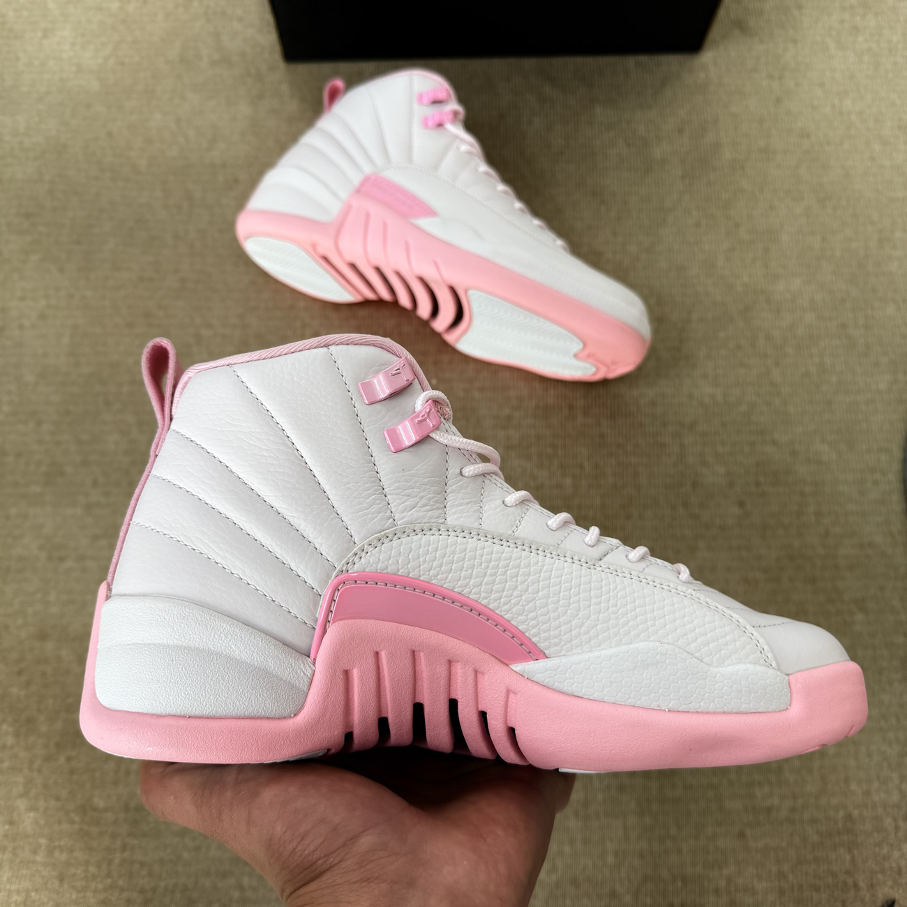 Air Jordan 12 Retro Pearl Pink 510816 600 (11) - www.newkick.vip