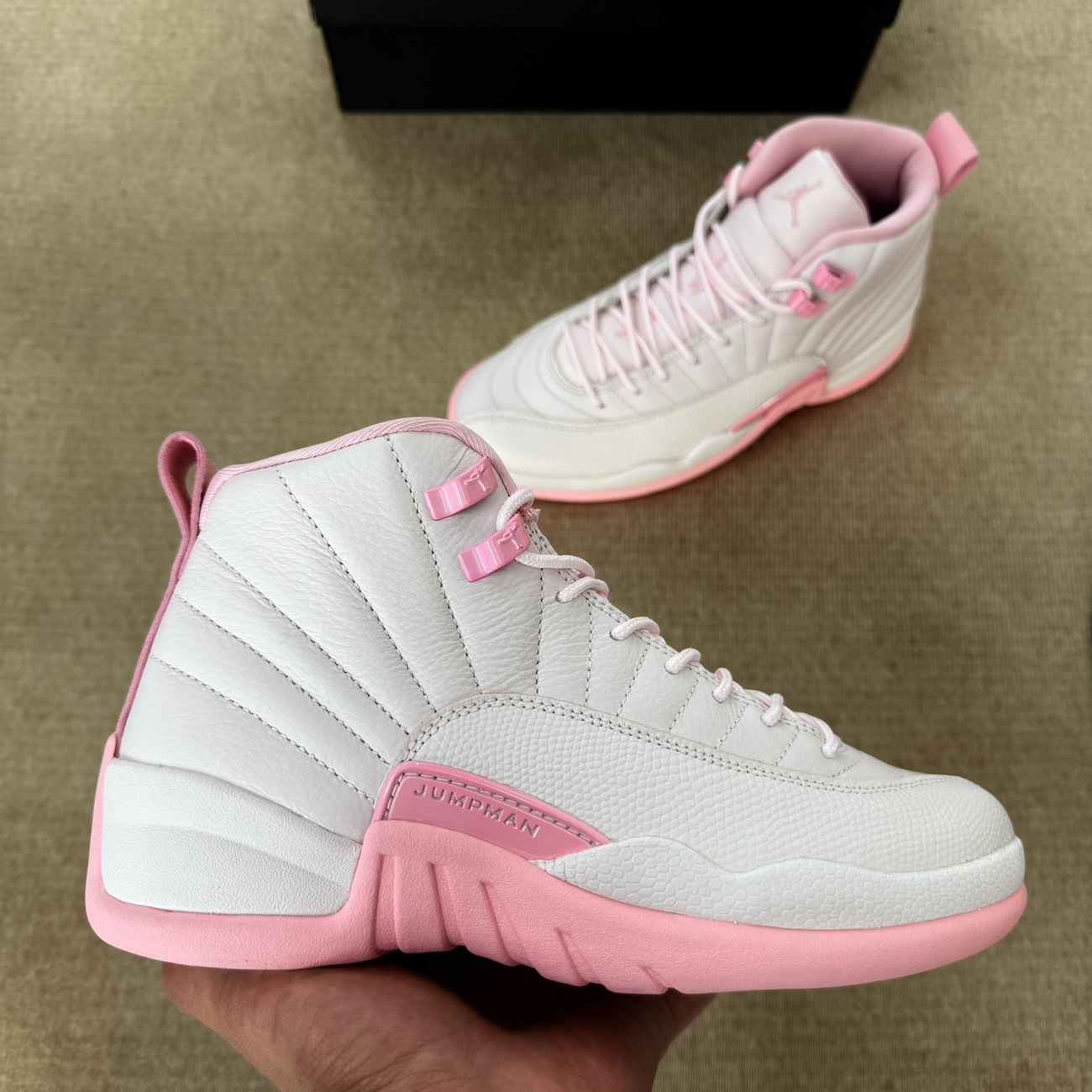 Air Jordan 12 Retro Pearl Pink 510816 600 (6) - www.newkick.vip