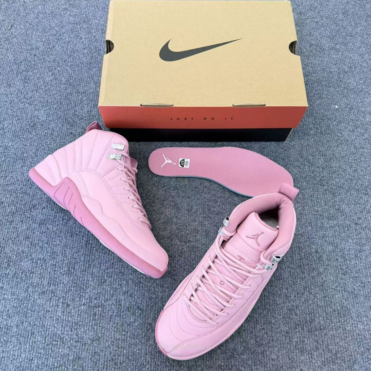 Air Jordan 12 Retropearl Pink Gs 510815 600 (10) - www.newkick.vip