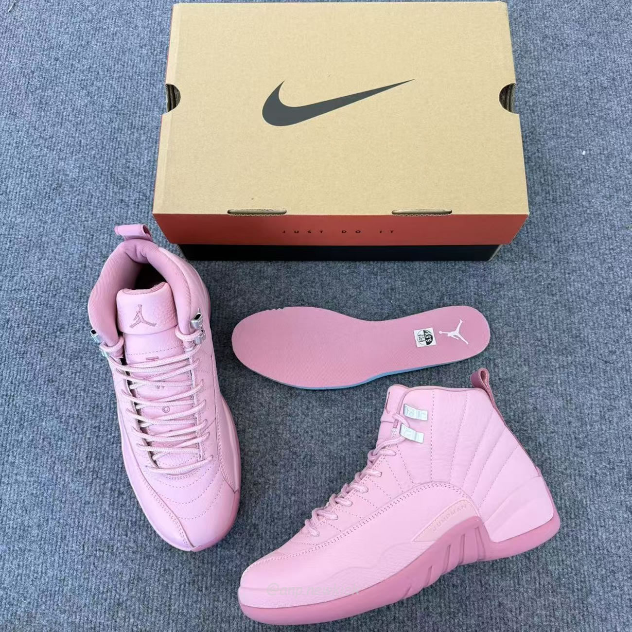 Air Jordan 12 Retropearl Pink Gs 510815 600 (2) - www.newkick.vip