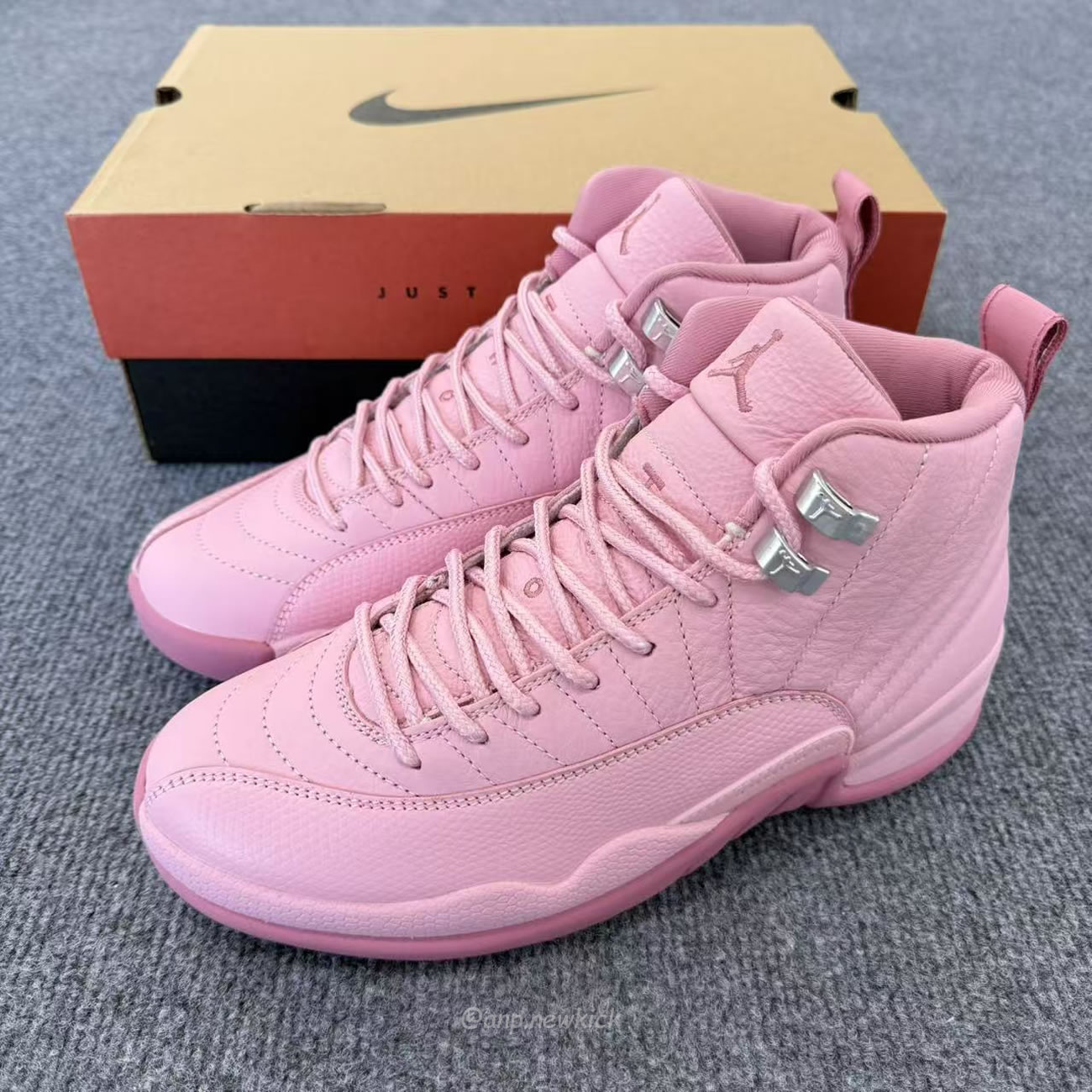 Air Jordan 12 Retropearl Pink Gs 510815 600 (4) - www.newkick.vip
