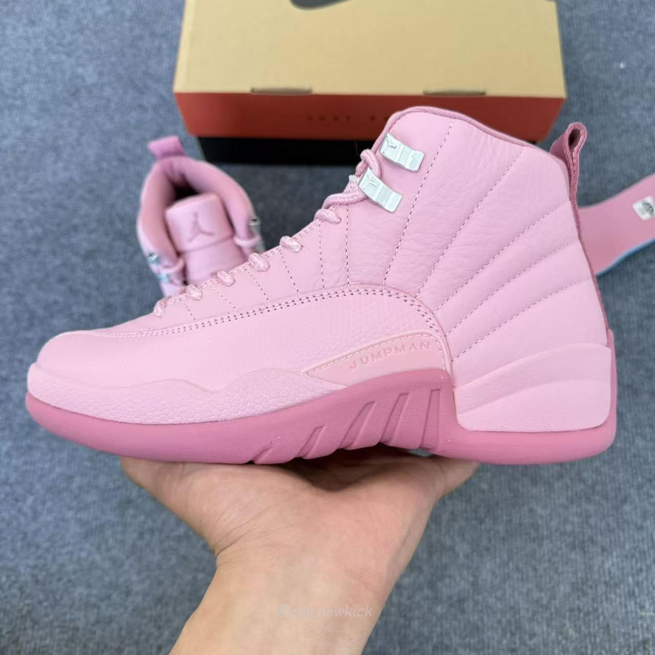 Air Jordan 12 Retropearl Pink Gs 510815 600 (8) - www.newkick.vip