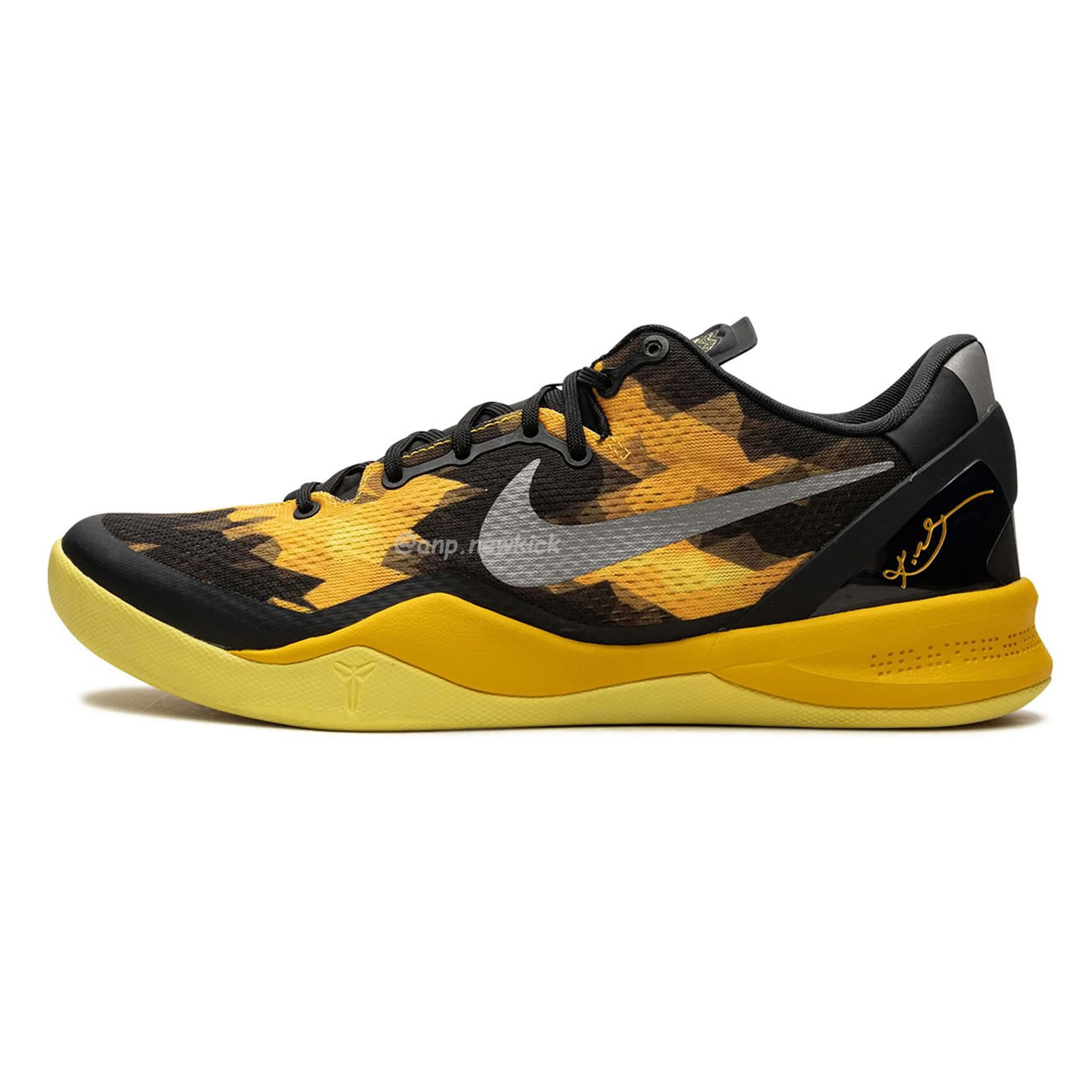 Nike Kobe 8 Xdr Black Yellow 555286‑077 (10) - www.newkick.vip
