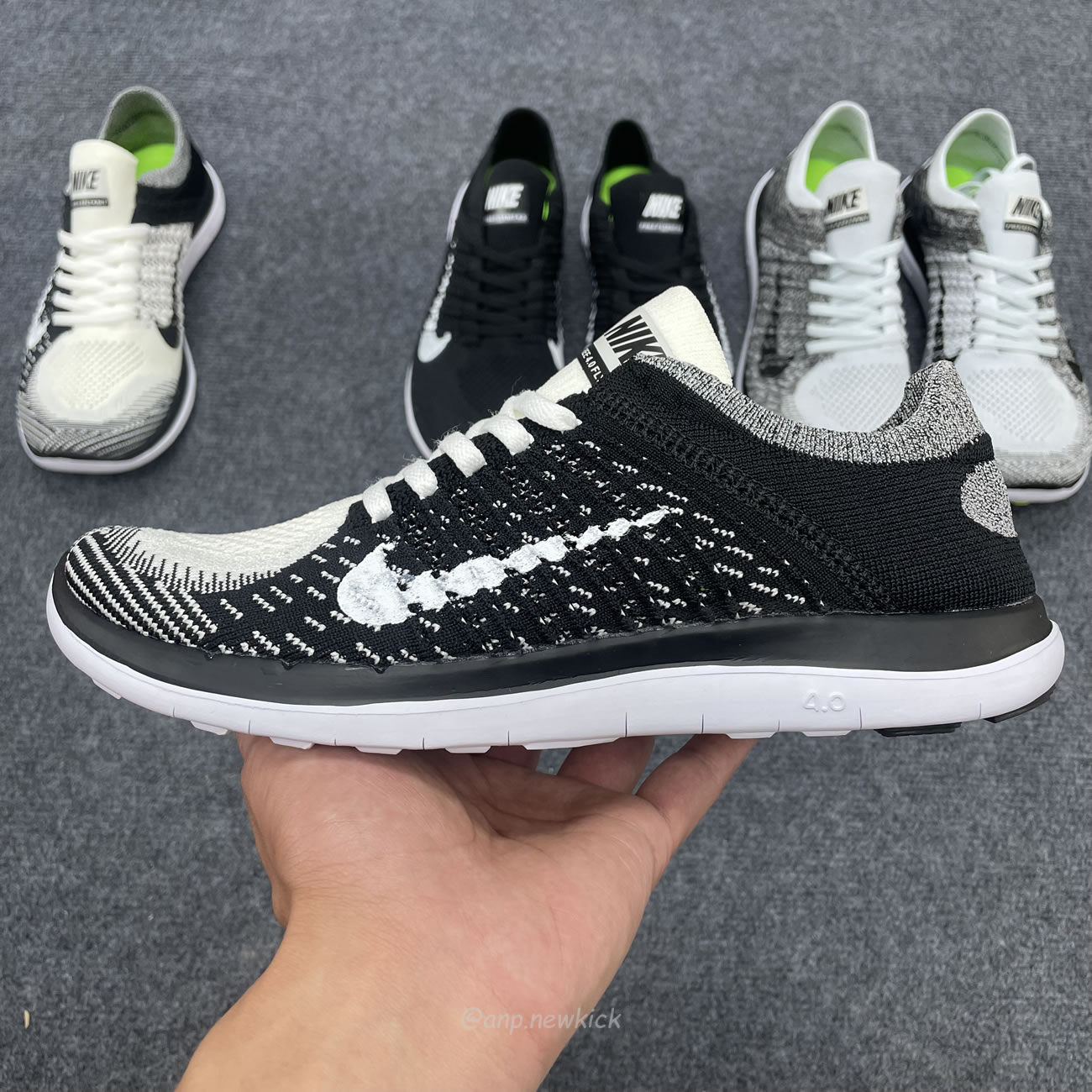 Nike Free 4.0 Flyknit White Black 631050 100 (10) - www.newkick.vip Nike Free 4.0 Flyknit White Black 631050 100 (10) - www.newkick.vip