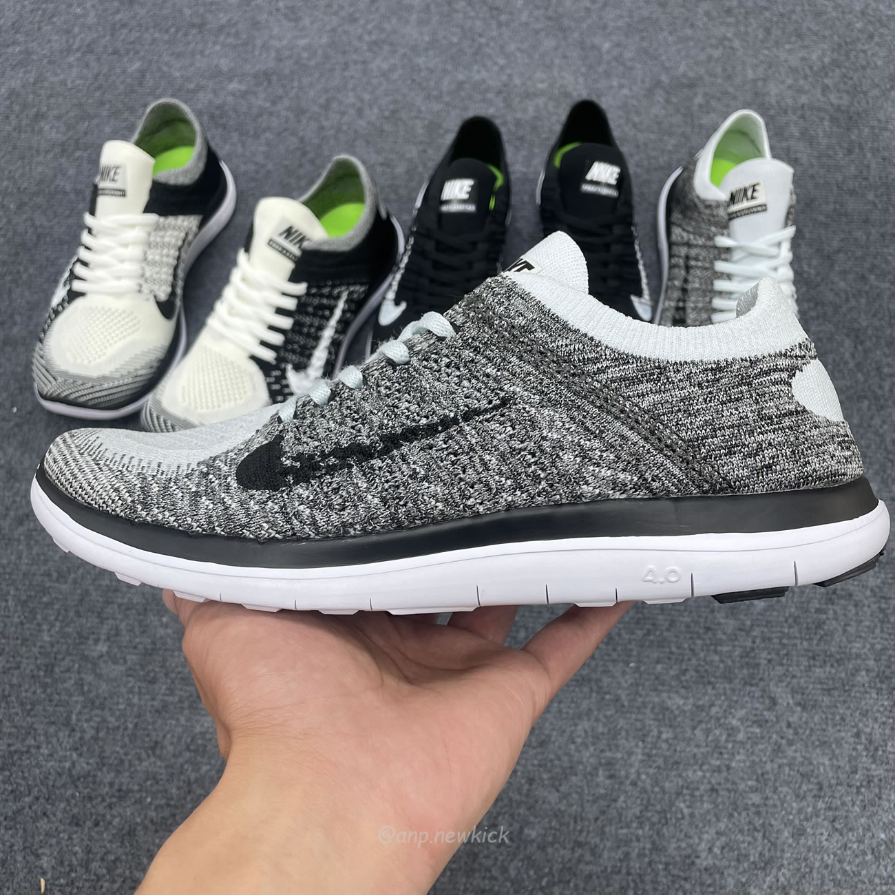 Nike Free 4.0 Flyknit White Black 631050 100 (9) - www.newkick.vip Nike Free 4.0 Flyknit White Black 631050 100 (9) - www.newkick.vip