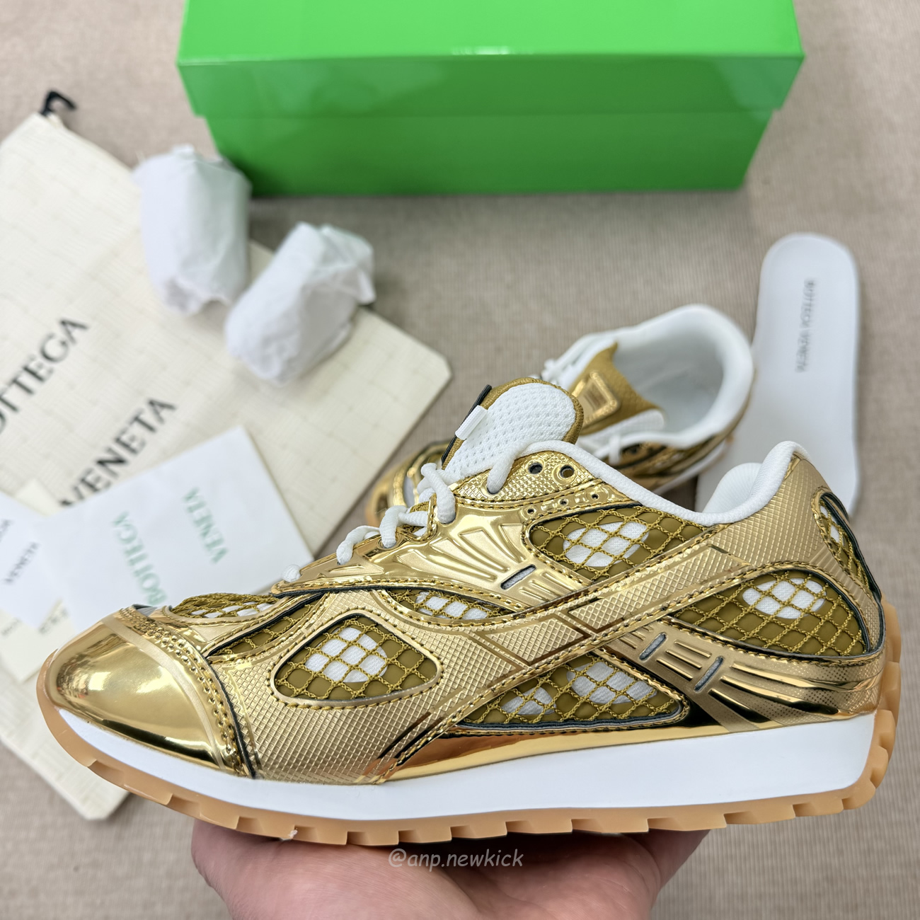 Bottega Veneta Orbit Sneaker Gold 741357 V2x40 7043 (5) - www.newkick.vip Bottega Veneta Orbit Sneaker Gold 741357 V2x40 7043 (5) - www.newkick.vip