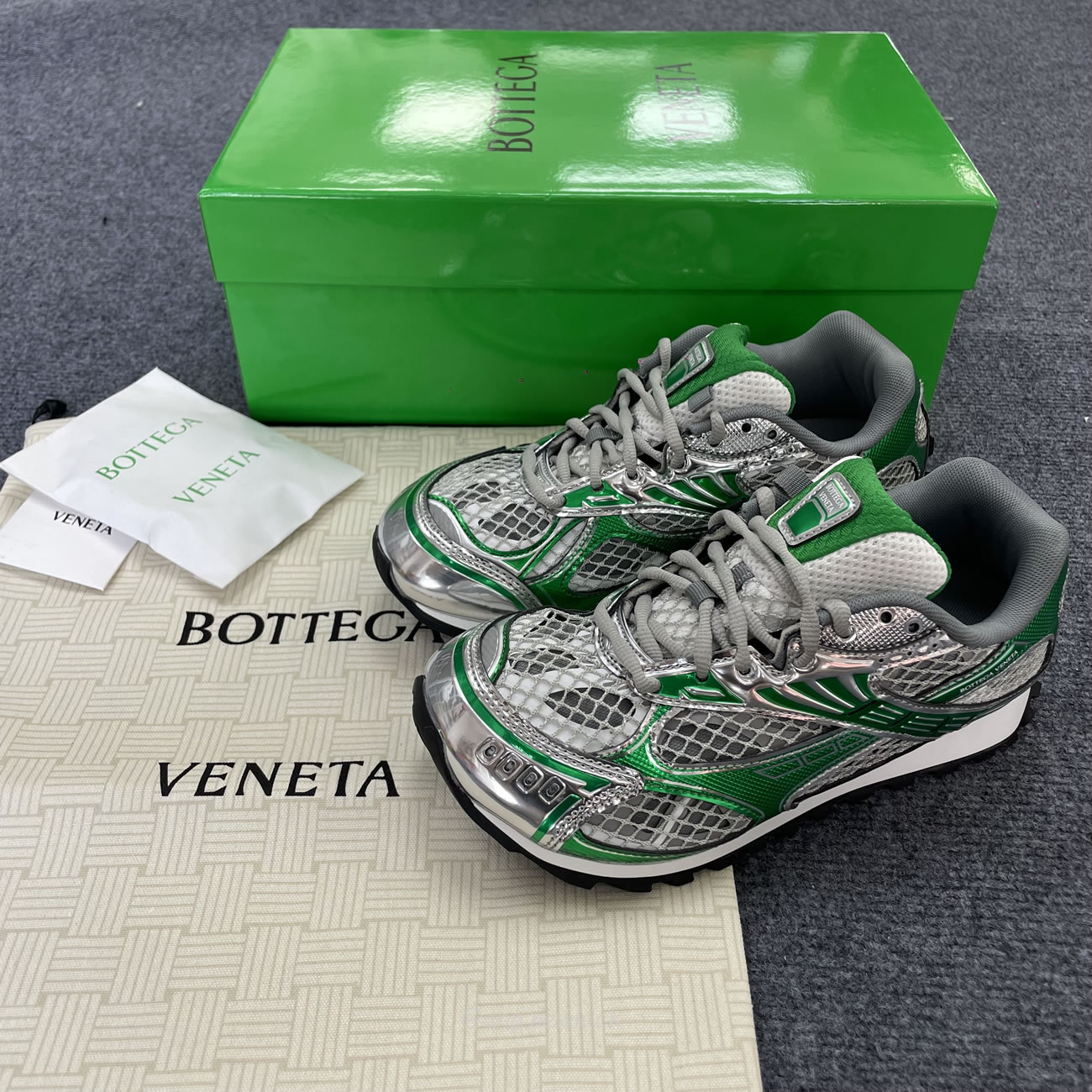 Bottega Veneta Orbit Silver Parakeet Womens 755915v2x401428 (8) - www.newkick.vip