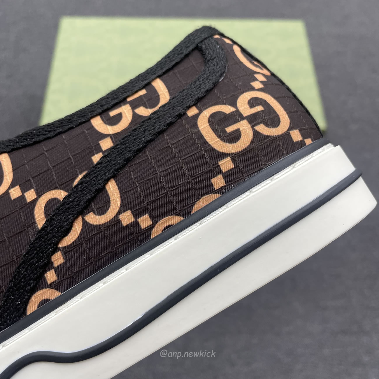 Gucci Ripstop Tennis Brown 771461 Factd 8644 (2) - www.newkick.vip