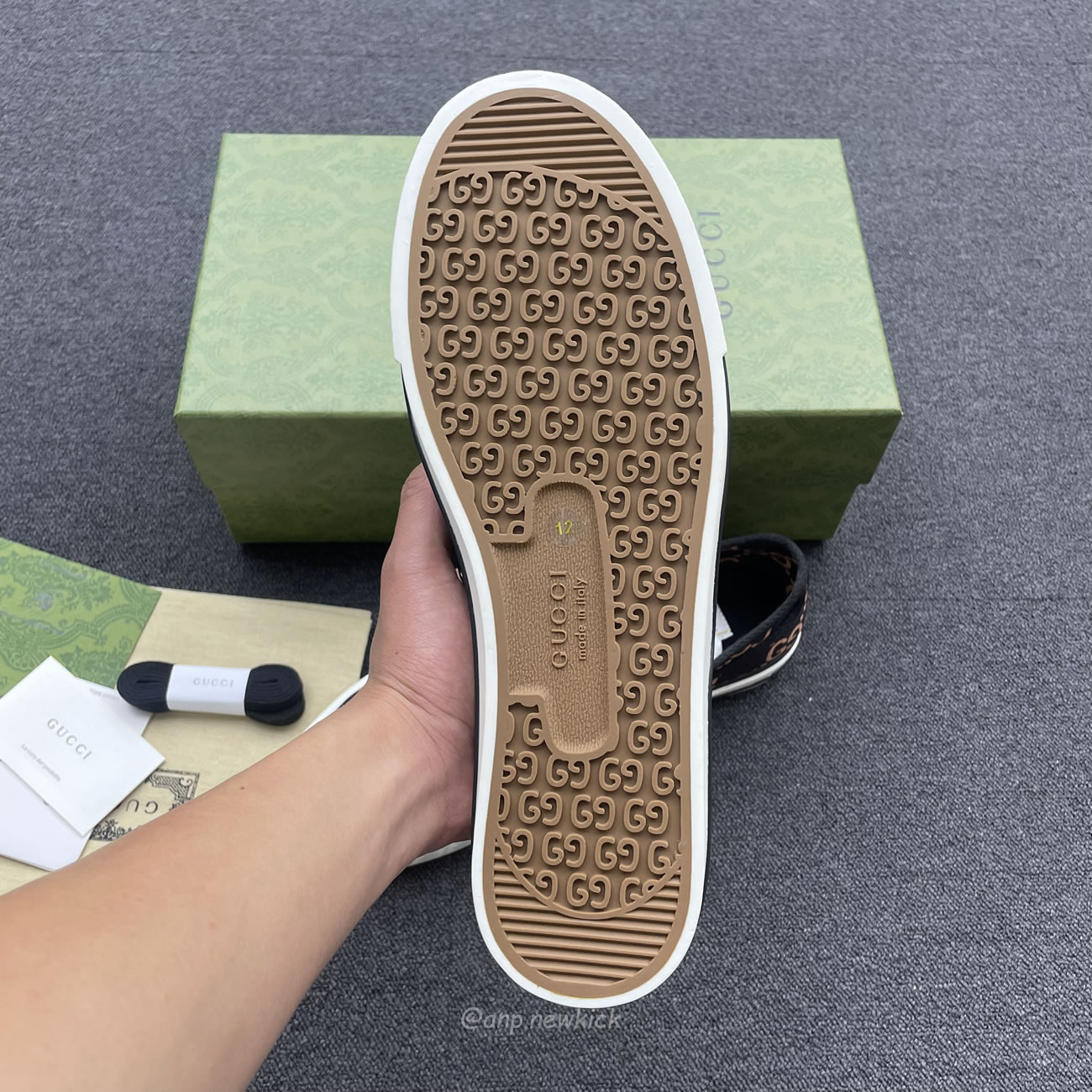 Gucci Ripstop Tennis Brown 771461 Factd 8644 (5) - www.newkick.vip