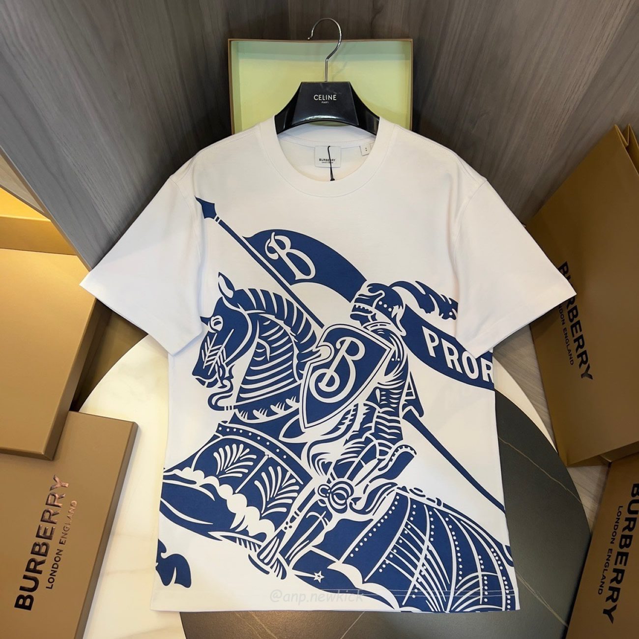 Burberry Ekd Print Cotton T Shirt Knight 80778891 (4) - www.newkick.vip