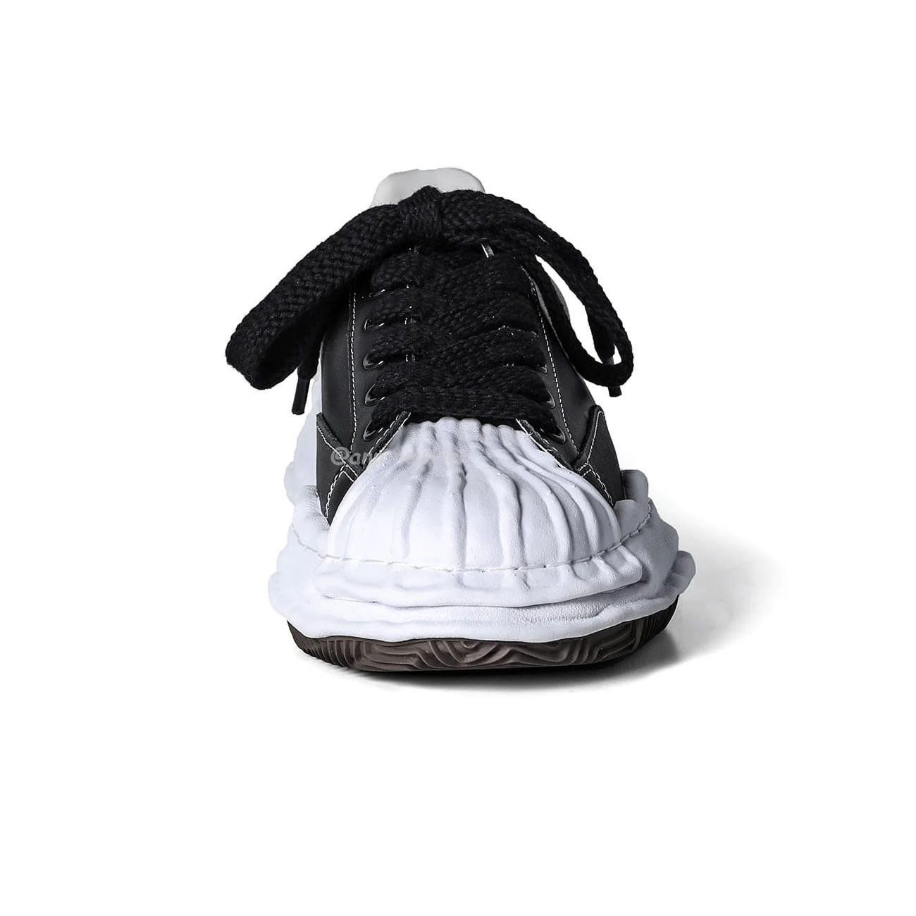 Maison Mihara Yasuhiro Blakey Og Sole Leather Low Black A06fw702 (12) - www.newkick.vip