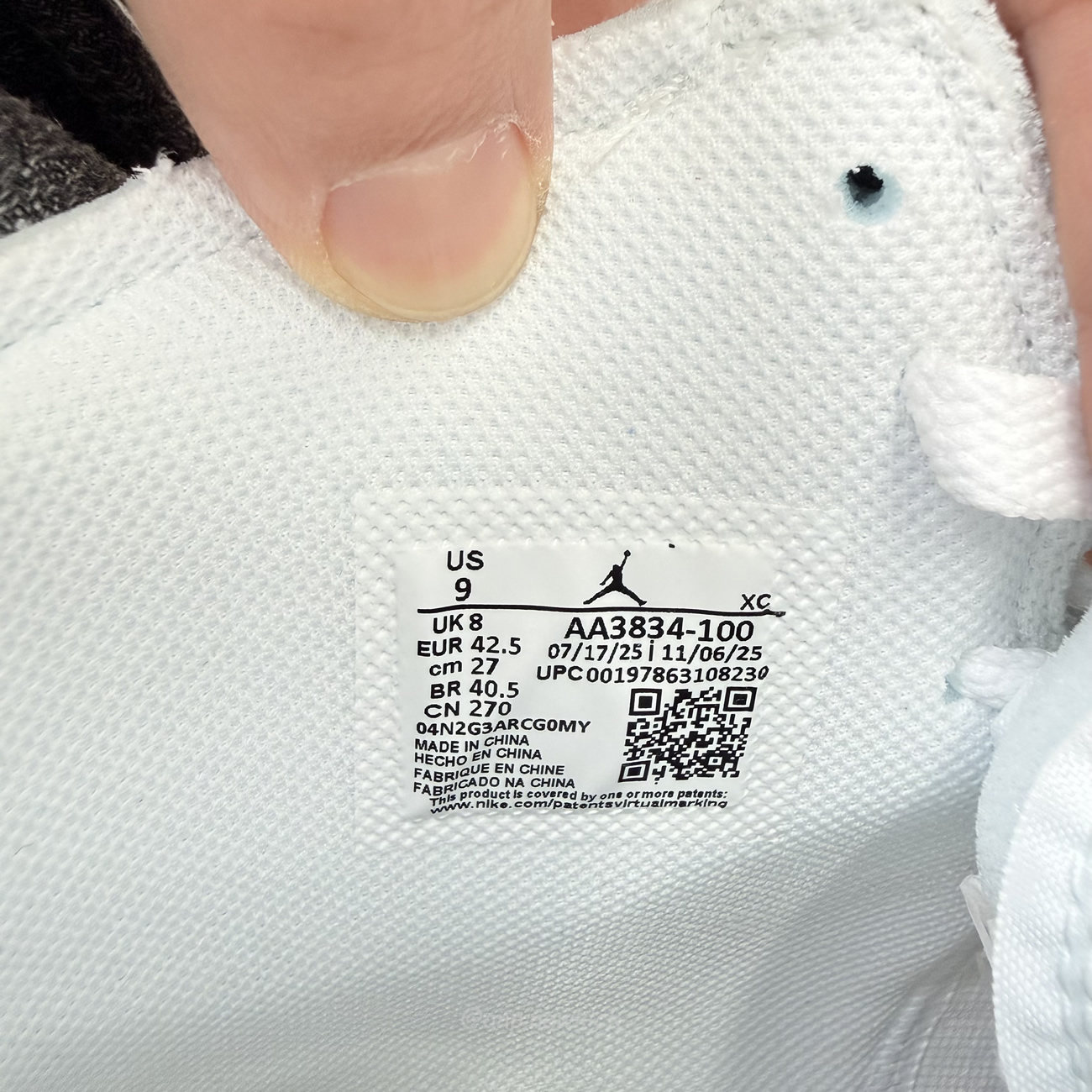 Air Jordan 1 Retro High Virgil Abloh Archive Alaska 2025 Aa3834 100 (7) - www.newkick.vip