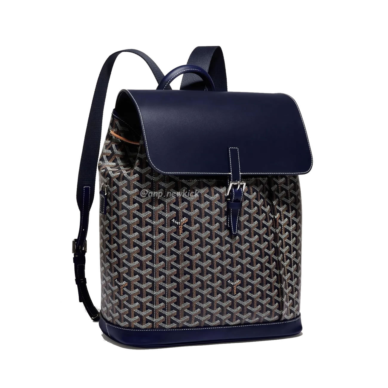 Goyard Artois Alpin Medium Backpack Blacknatural Black Grey Navy Green (11) - www.newkick.vip