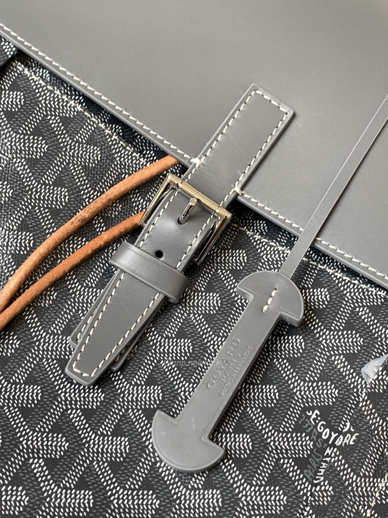 Goyard Artois Alpin Medium Backpack Blacknatural Black Grey Navy Green (23) - www.newkick.vip