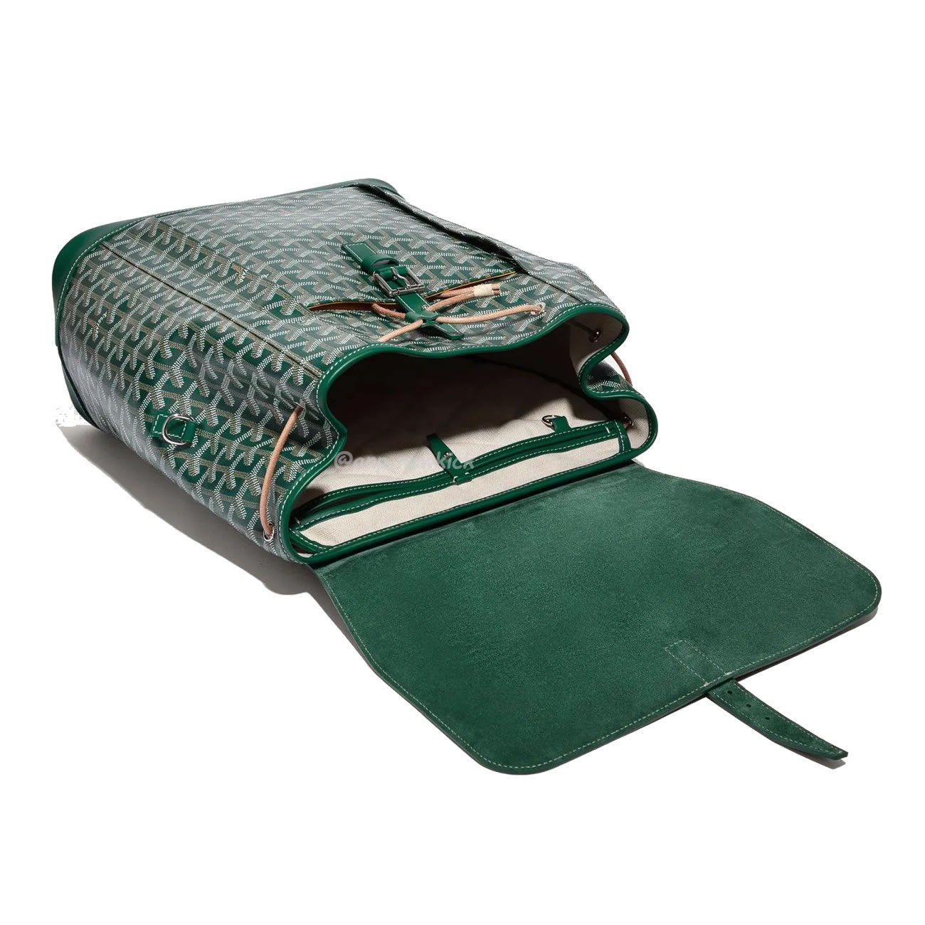 Goyard Artois Alpin Medium Backpack Blacknatural Black Grey Navy Green (28) - www.newkick.vip