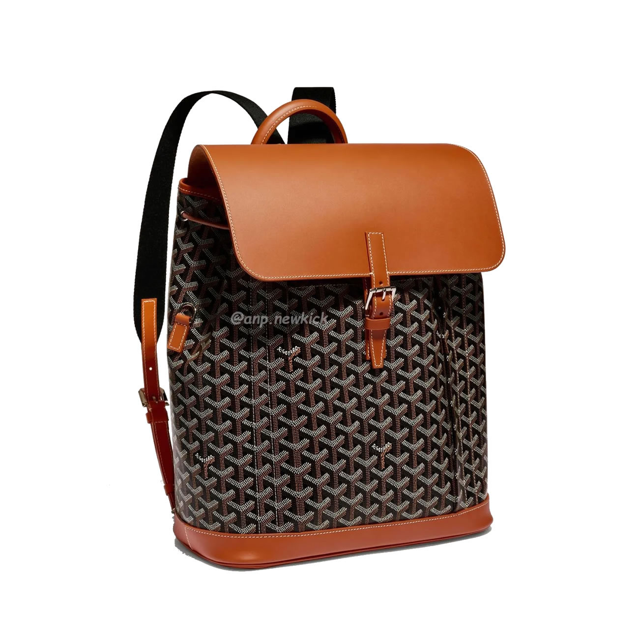 Goyard Artois Alpin Medium Backpack Blacknatural Black Grey Navy Green (6) - www.newkick.vip