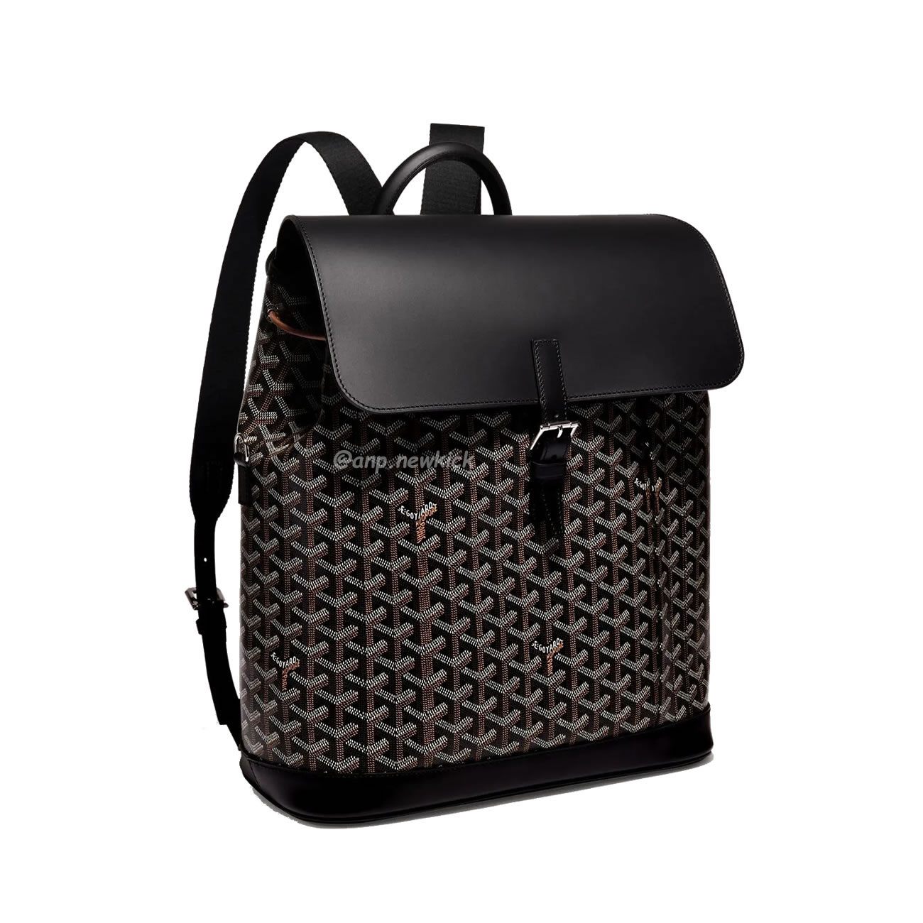 Goyard Artois Alpin Medium Backpack Blacknatural Black Grey Navy Green (7) - www.newkick.vip
