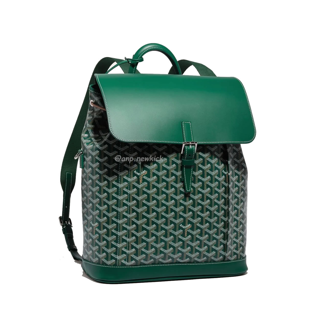 Goyard Artois Alpin Medium Backpack Blacknatural Black Grey Navy Green (8) - www.newkick.vip