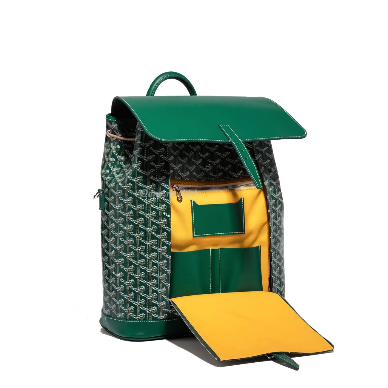 Goyard Artois Alpin Medium Backpack Blacknatural Black Grey Navy Green (10) - www.newkick.vip