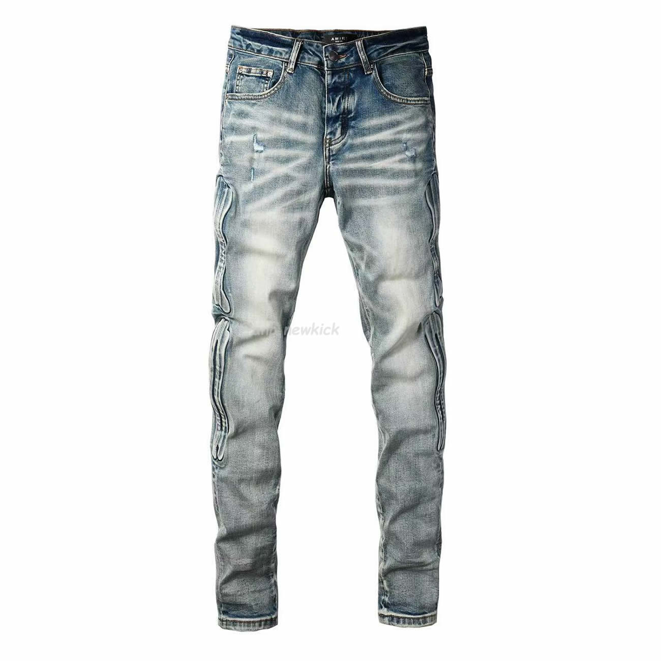 Amiris Jeans Men Fashion Patch Repair Low Rise Skinny Denim (8) - www.newkick.vip