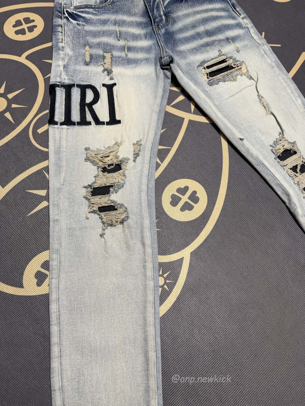 Amiri Jeans Men Letters Trousers Repair Low Rise Skinny (10) - www.newkick.vip Amiri Jeans Men Letters Trousers Repair Low Rise Skinny (10) - www.newkick.vip