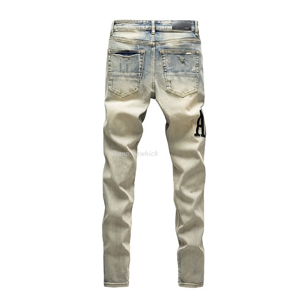 Amiri Jeans Men Letters Trousers Repair Low Rise Skinny (12) - www.newkick.vip Amiri Jeans Men Letters Trousers Repair Low Rise Skinny (12) - www.newkick.vip