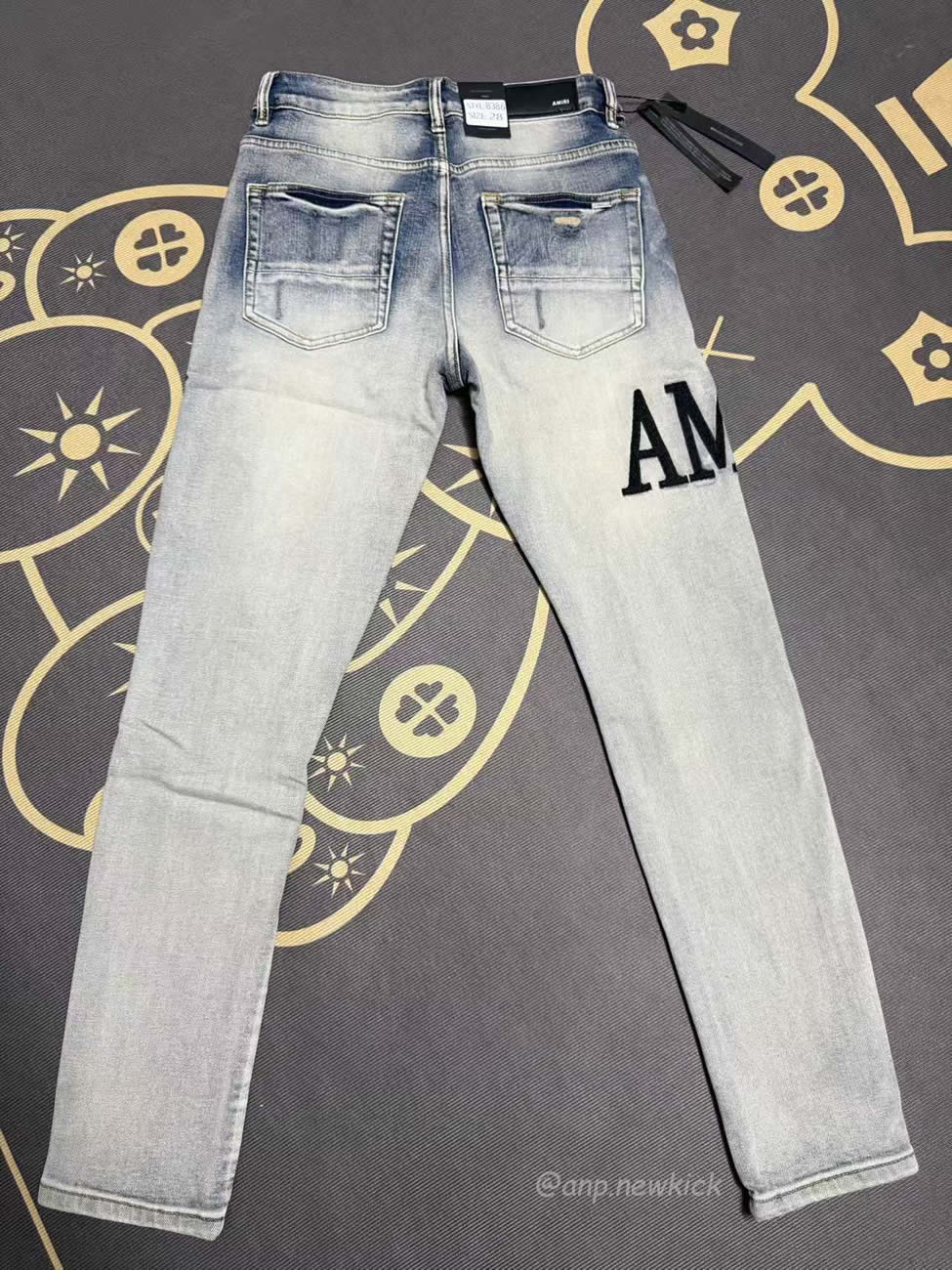 Amiri Jeans Men Letters Trousers Repair Low Rise Skinny (7) - www.newkick.vip Amiri Jeans Men Letters Trousers Repair Low Rise Skinny (7) - www.newkick.vip