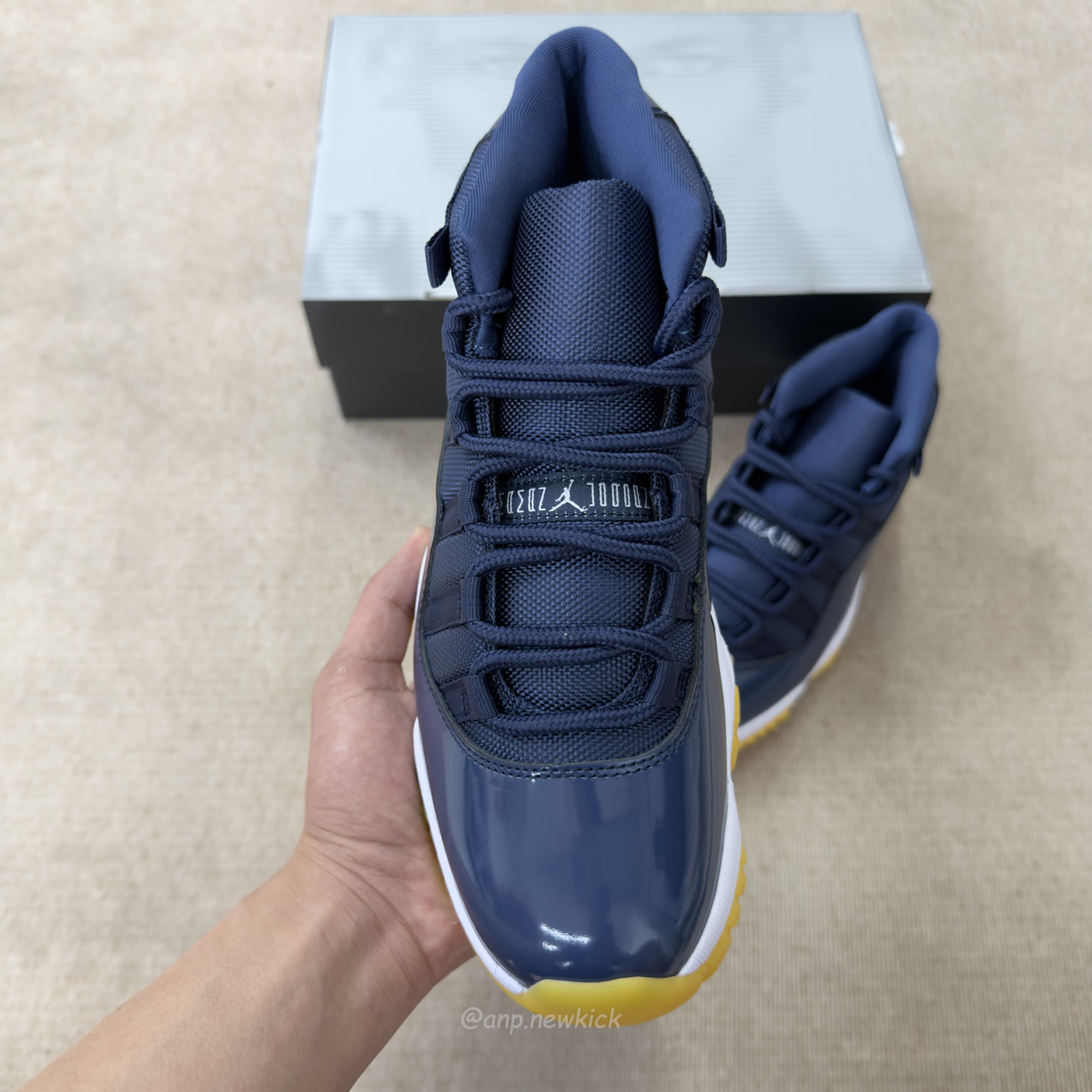 Air Jordan 11 Retro Navy Blue At7802 115 (3) - www.newkick.vip