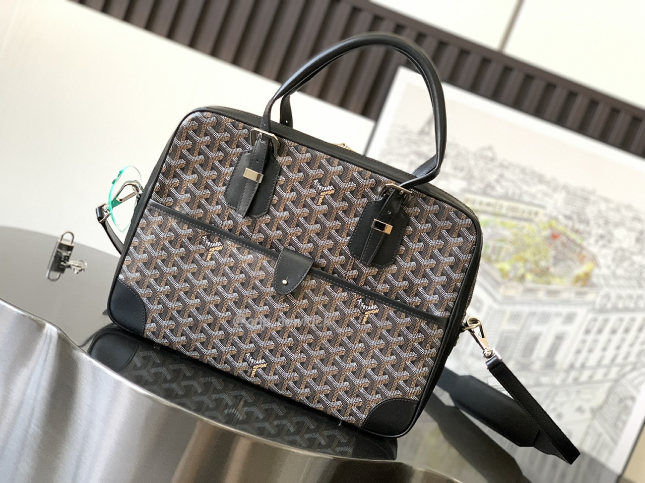 Goyard Ambassade Medium Size Briefcase (18) - www.newkick.vip