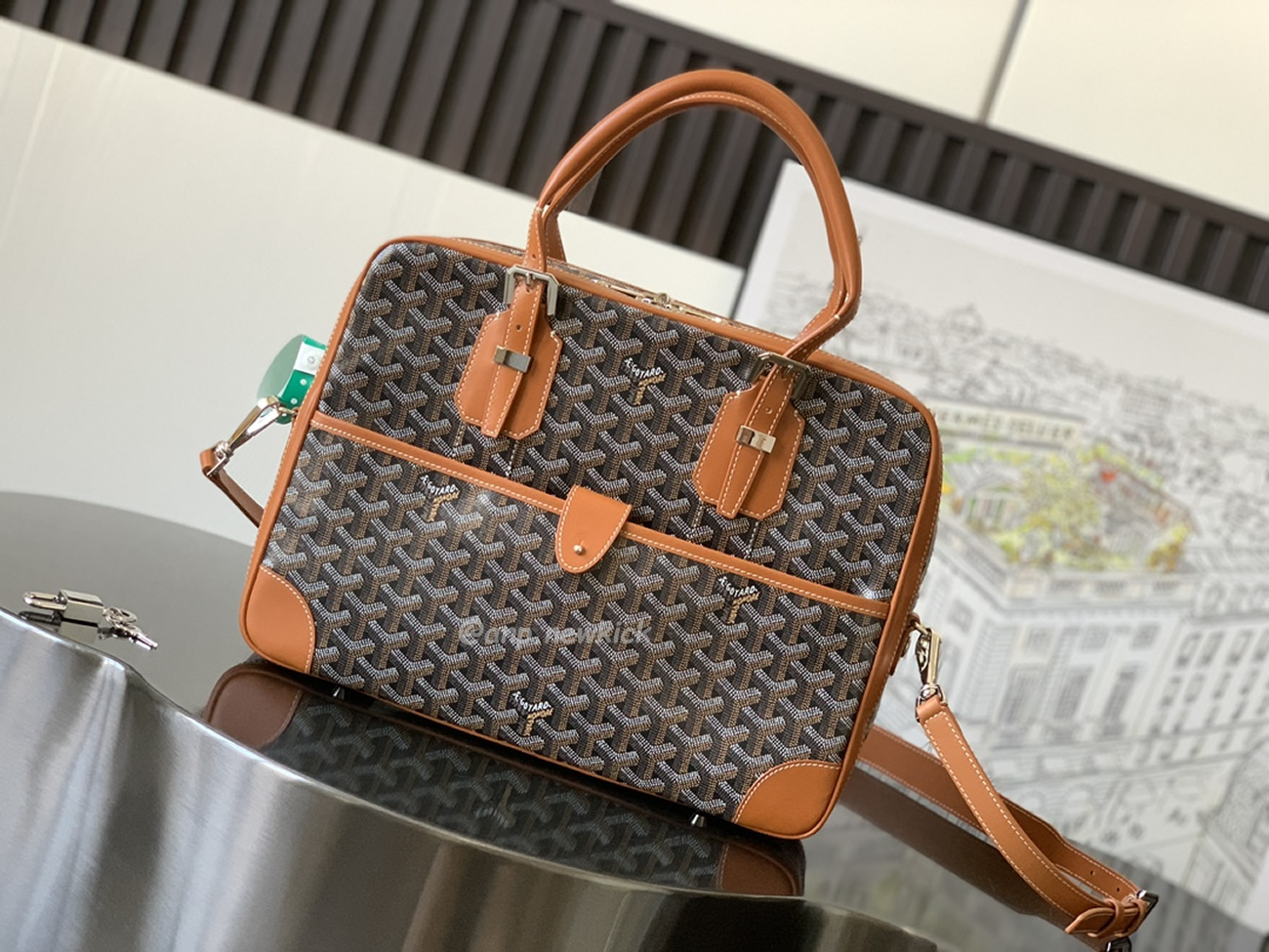 Goyard Ambassade Medium Size Briefcase (7) - www.newkick.vip