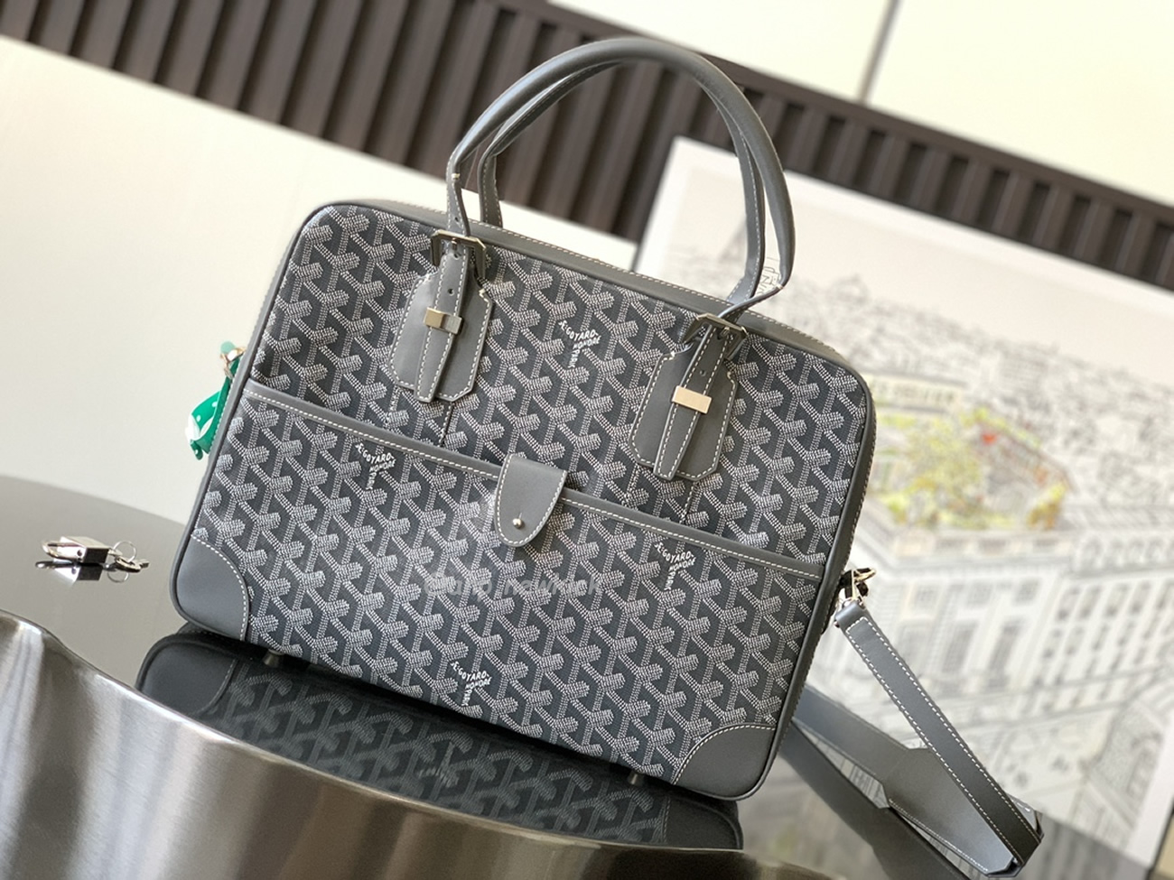Goyard Ambassade Medium Size Briefcase (9) - www.newkick.vip