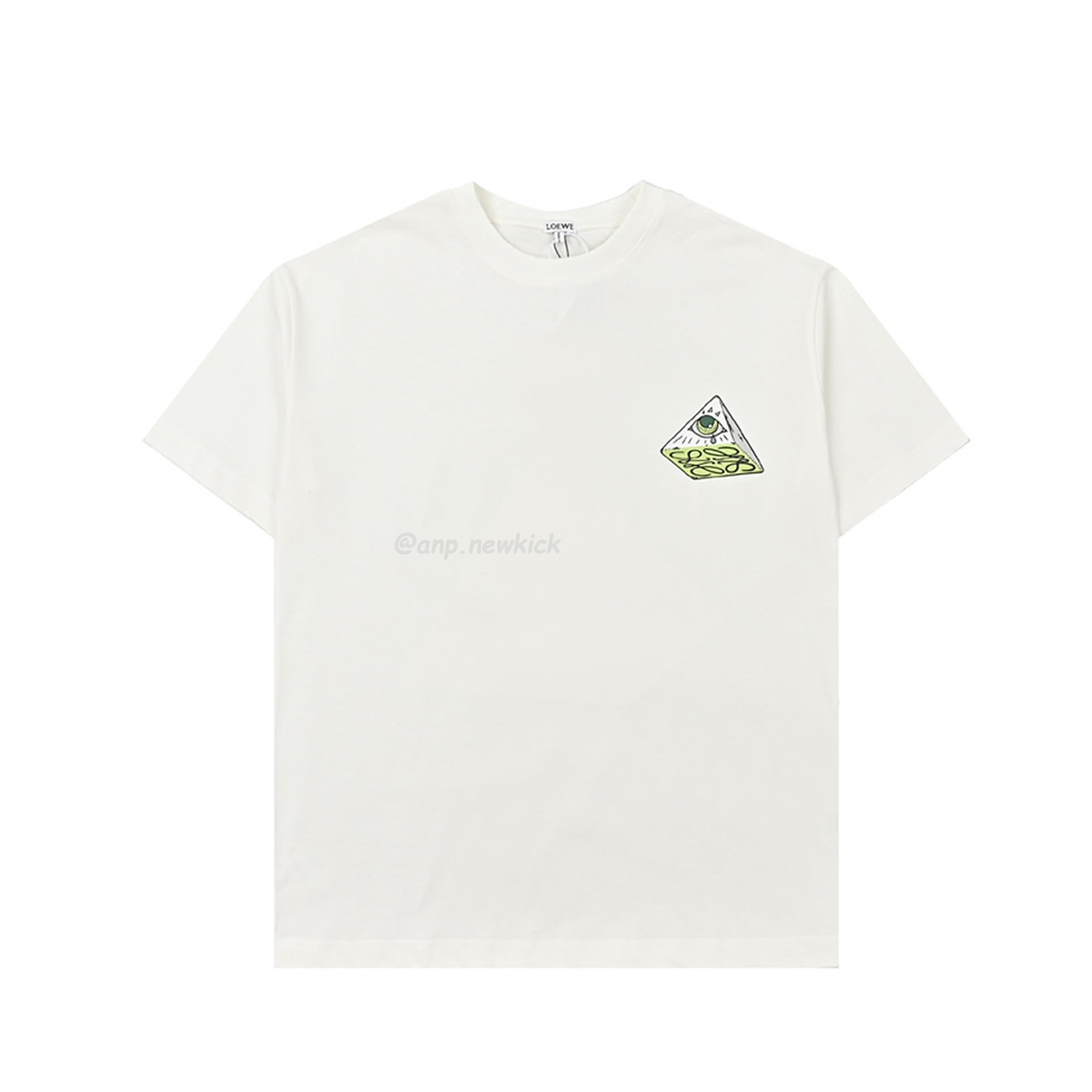 Loewe Angel Eye Printed White T Shirt (1) - www.newkick.vip