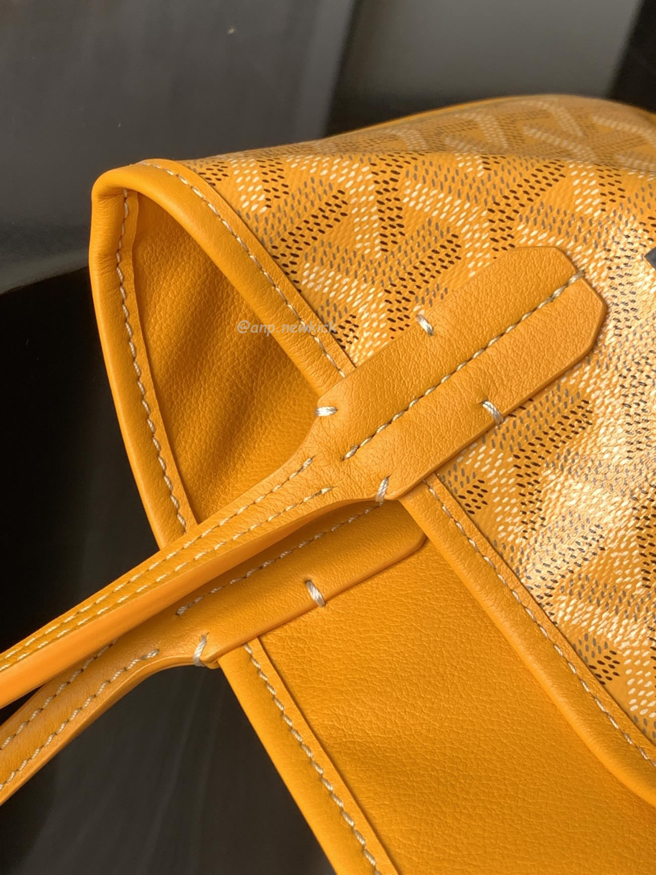 Goyard Anjou Mini Tote Bag Blacknatural Black Grey Navy White Green Yellow (18) - www.newkick.vip