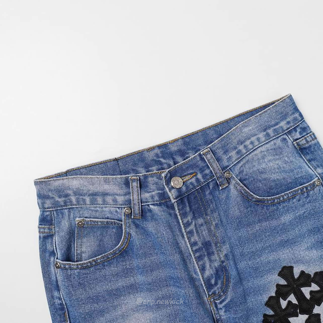 Chrome Hearts Blue Speckle Jeans Cross (4) - www.newkick.vip Chrome Hearts Blue Speckle Jeans Cross (4) - www.newkick.vip