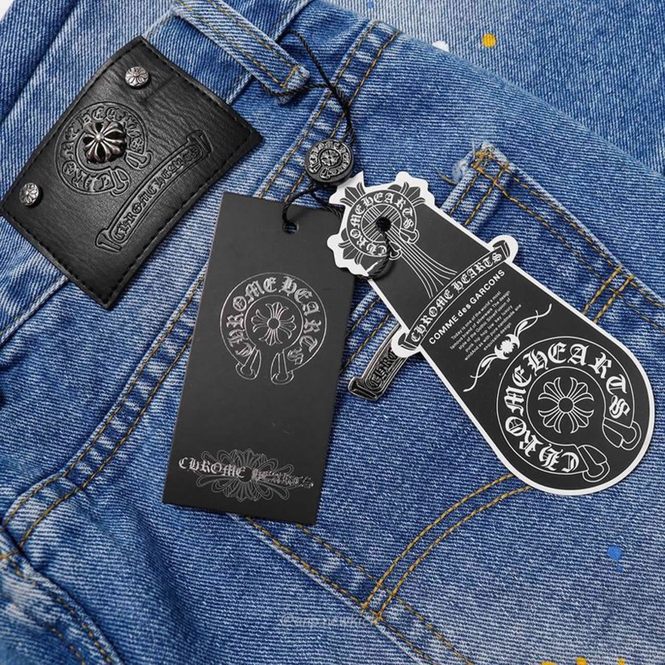 Chrome Hearts Blue Speckle Jeans Cross (8) - www.newkick.vip Chrome Hearts Blue Speckle Jeans Cross (8) - www.newkick.vip
