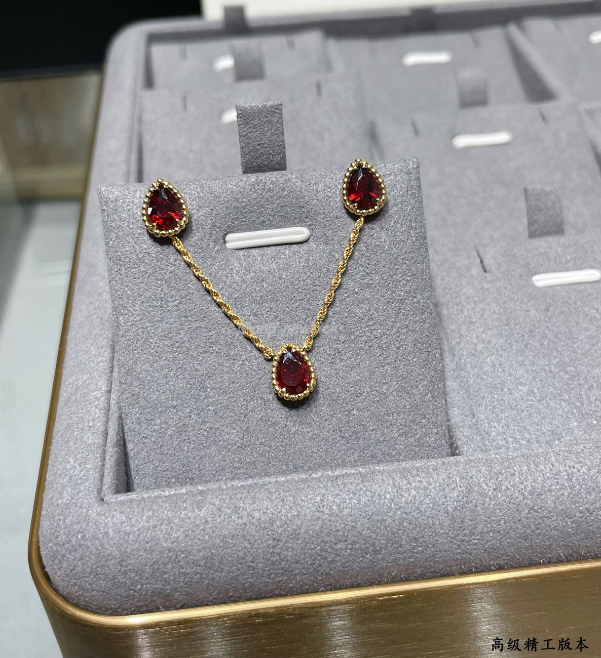 Boucheron Serpent Boheme Necklace Pink Gold With Rhodolite (5) - www.newkick.vip