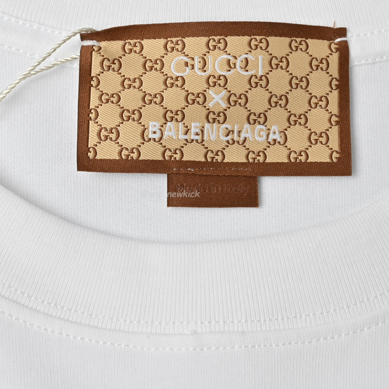 Balenciaga X Gucci Co Branded Double B Letter Printed Logo Printed Short Sleeved T Shirt (10) - www.newkick.vip Balenciaga X Gucci Co Branded Double B Letter Printed Logo Printed Short Sleeved T Shirt (10) - www.newkick.vip