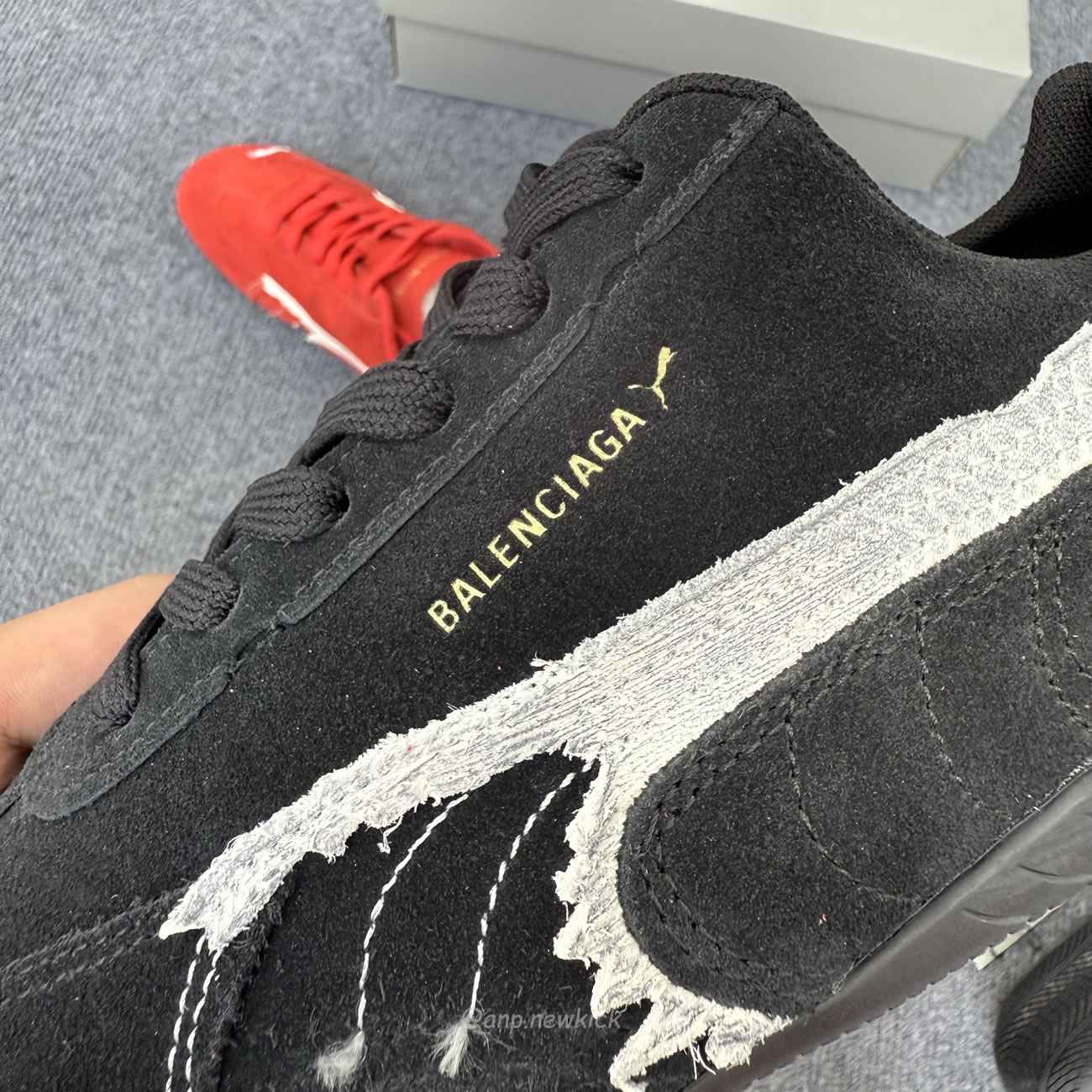 Balenciaga X Puma Ultrasoft Speedcat Sneakers Red White Black (10) - www.newkick.vip Balenciaga X Puma Ultrasoft Speedcat Sneakers Red White Black (10) - www.newkick.vip