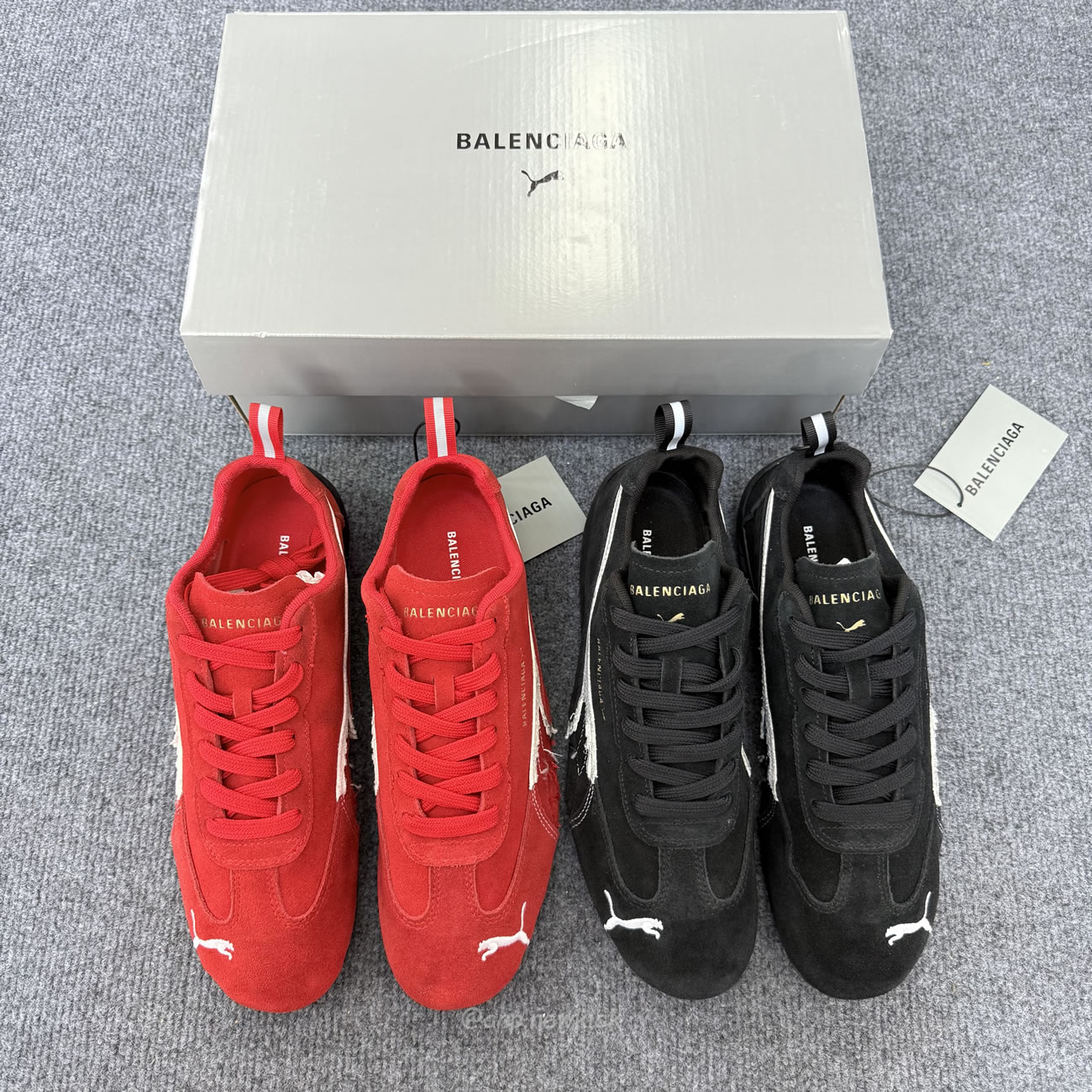 Balenciaga X Puma Ultrasoft Speedcat Sneakers Red White Black (14) - www.newkick.vip Balenciaga X Puma Ultrasoft Speedcat Sneakers Red White Black (14) - www.newkick.vip
