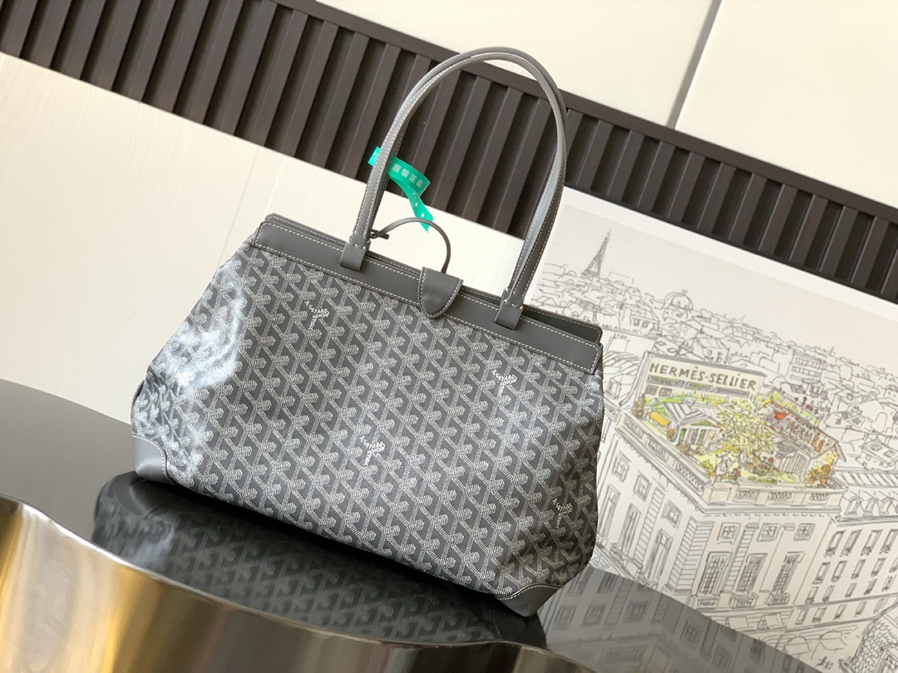 Goyard Bellechasse Biaude Tote Bag Blacknatural Black Grey Navy White Green Yellow Red Burgundy (27) - www.newkick.vip