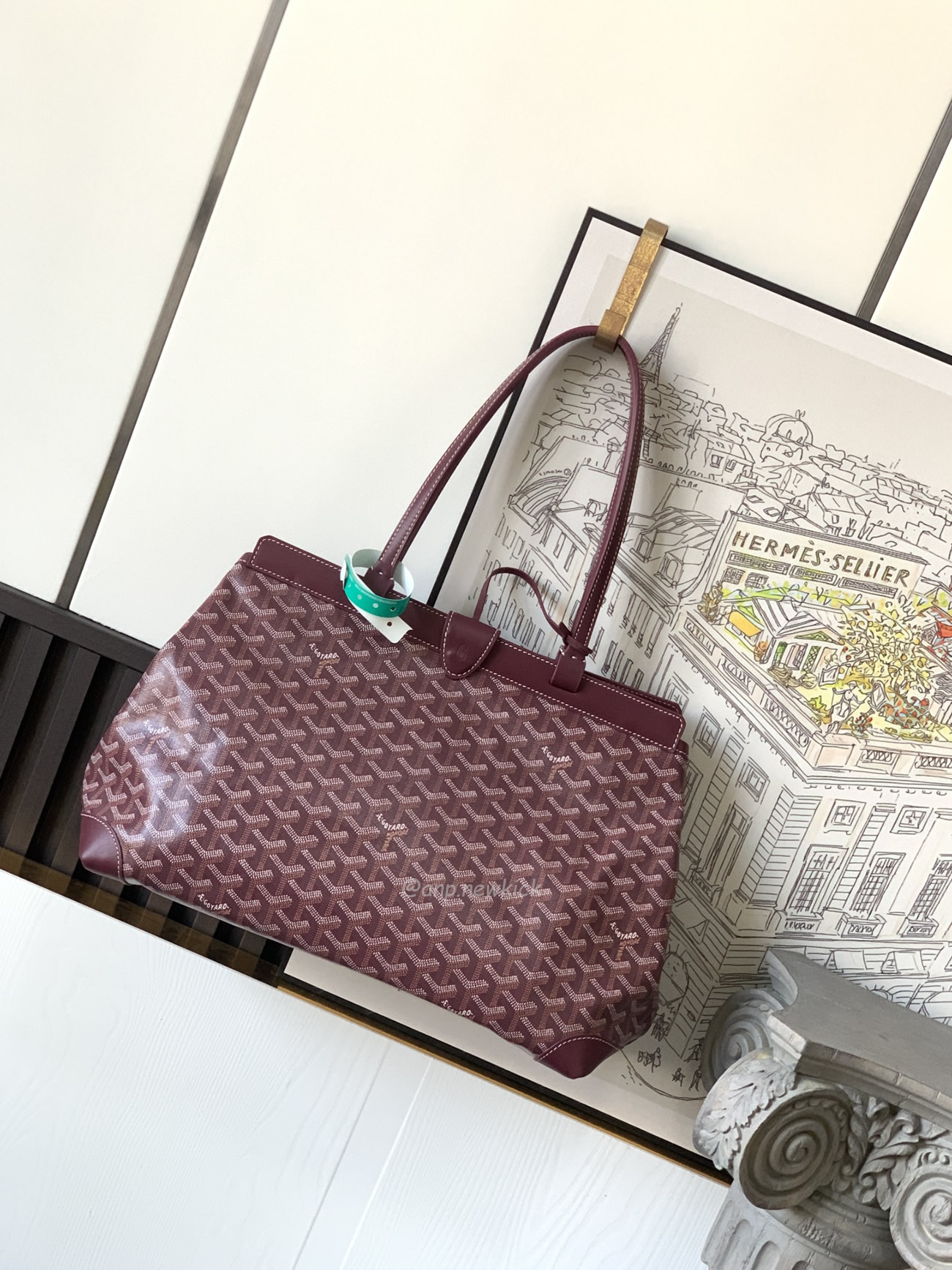 Goyard Bellechasse Biaude Tote Bag Blacknatural Black Grey Navy White Green Yellow Red Burgundy (35) - www.newkick.vip