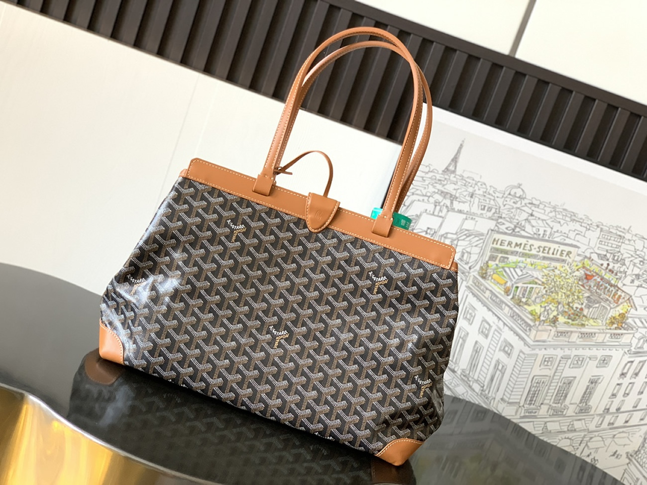 Goyard Bellechasse Biaude Tote Bag Blacknatural Black Grey Navy White Green Yellow Red Burgundy (6) - www.newkick.vip