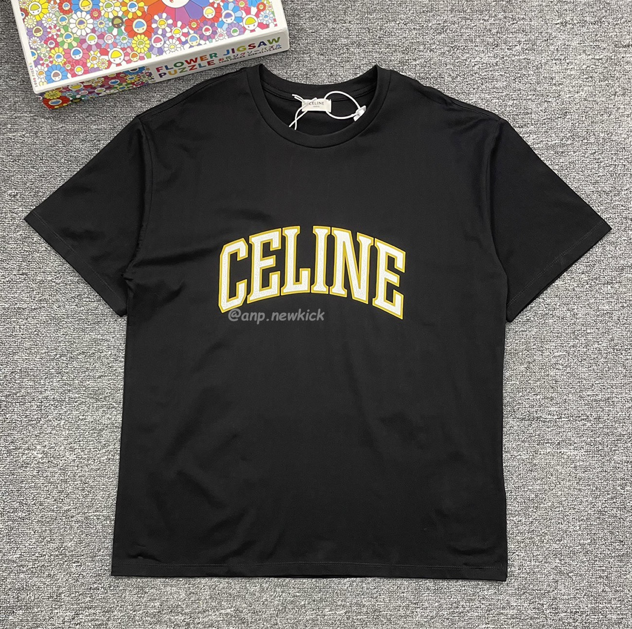 Celine College Cracking Effect Printed Cotton Plain Knit Loose Fitting T Shirt (2) - www.newkick.vip Celine College Cracking Effect Printed Cotton Plain Knit Loose Fitting T Shirt (2) - www.newkick.vip
