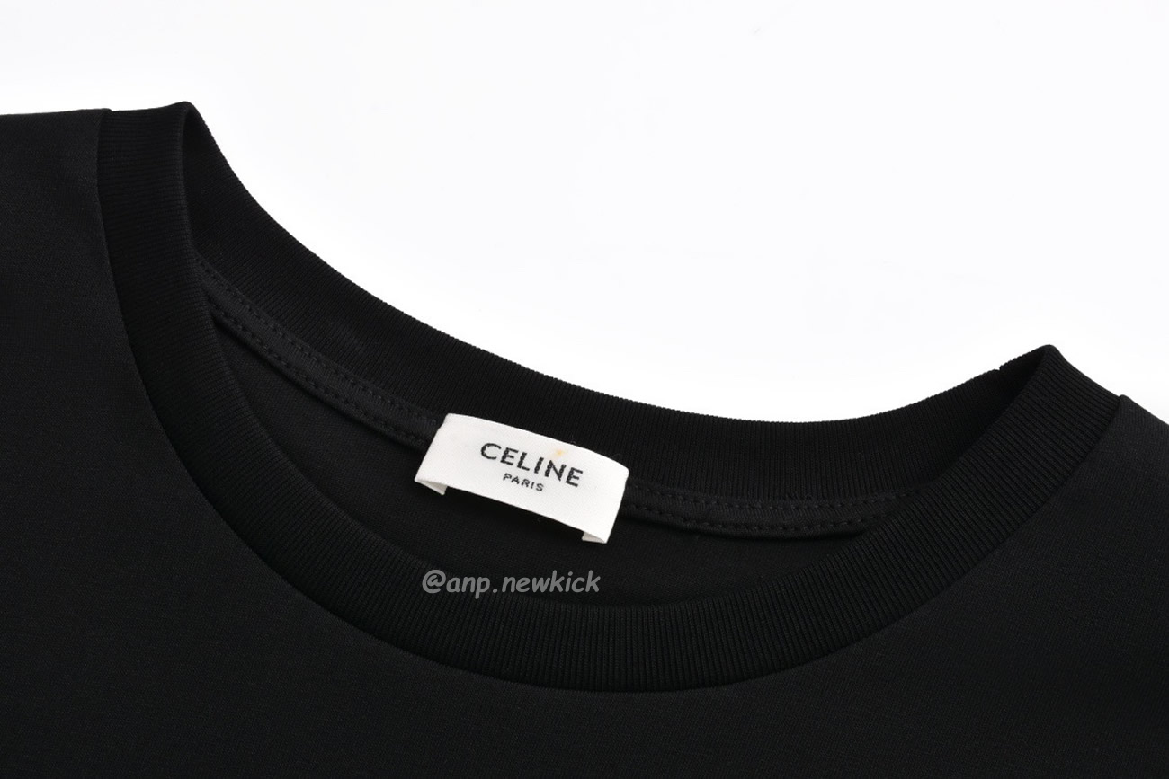 Celine College Cracking Effect Printed Cotton Plain Knit Loose Fitting T Shirt (3) - www.newkick.vip Celine College Cracking Effect Printed Cotton Plain Knit Loose Fitting T Shirt (3) - www.newkick.vip