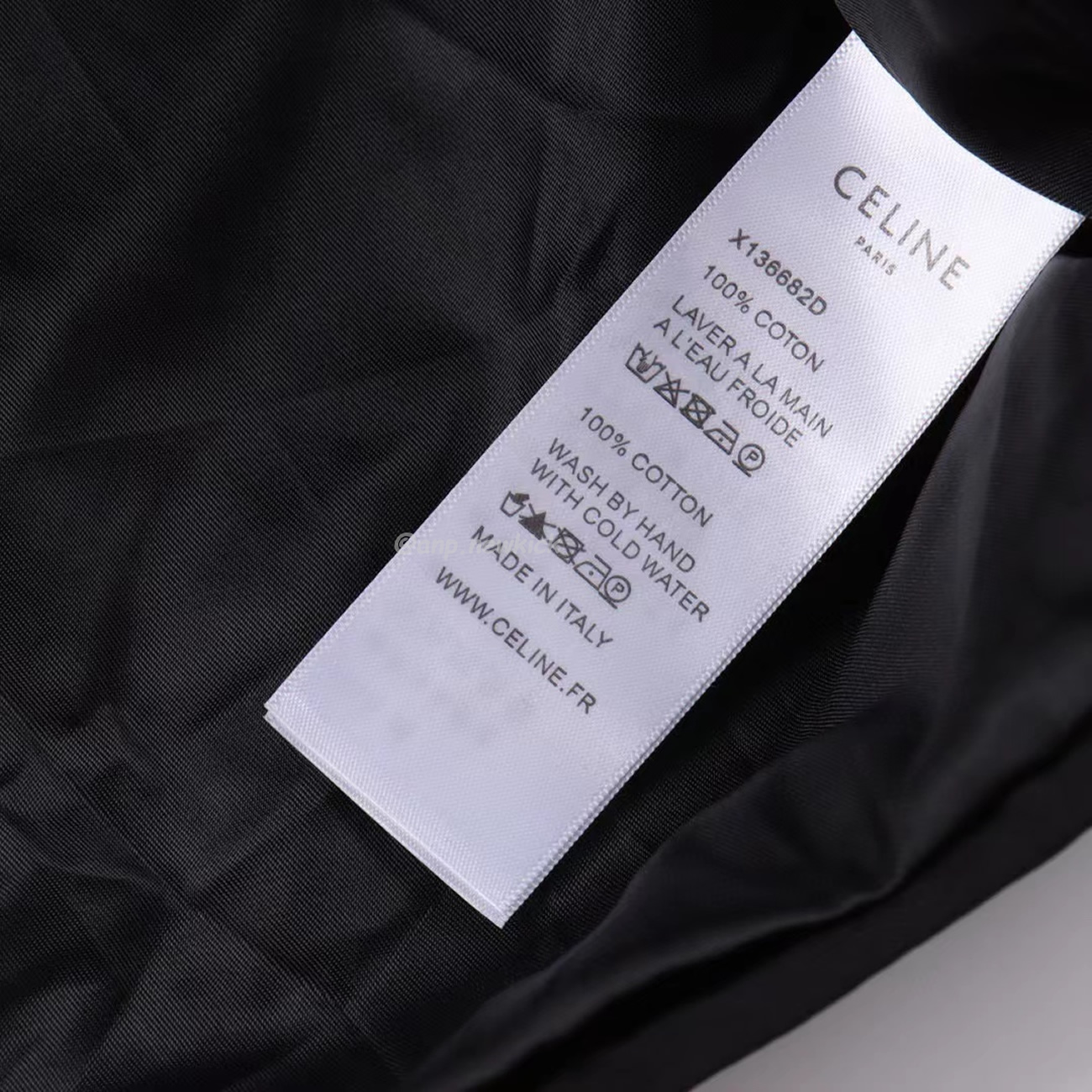 Celine Side Woven Zippered Jacket Black White (11) - www.newkick.vip