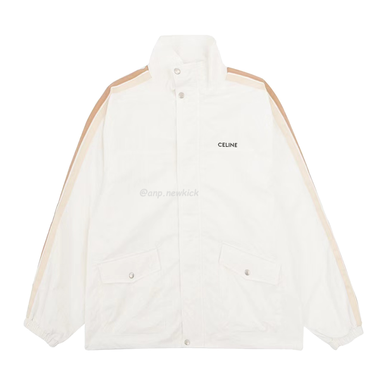 Celine Side Woven Zippered Jacket Black White (18) - www.newkick.vip