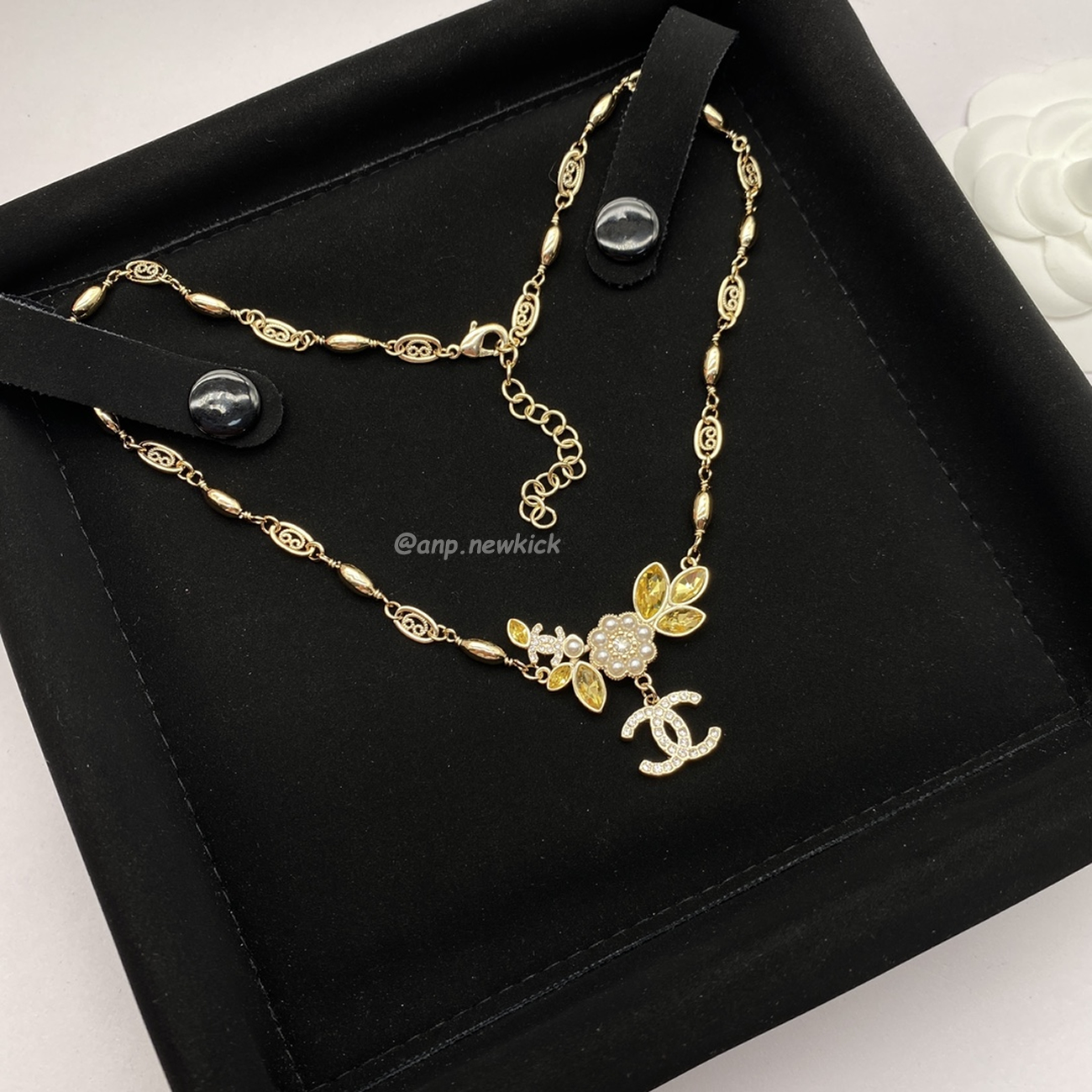 Chanel Pre Owned Cc Diamond Pendant Necklace (20) - www.newkick.vip