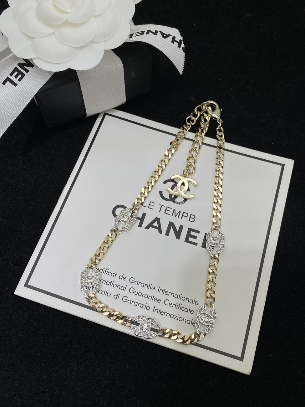Chanel Pre Owned Cc Diamond Pendant Necklace (5) - www.newkick.vip