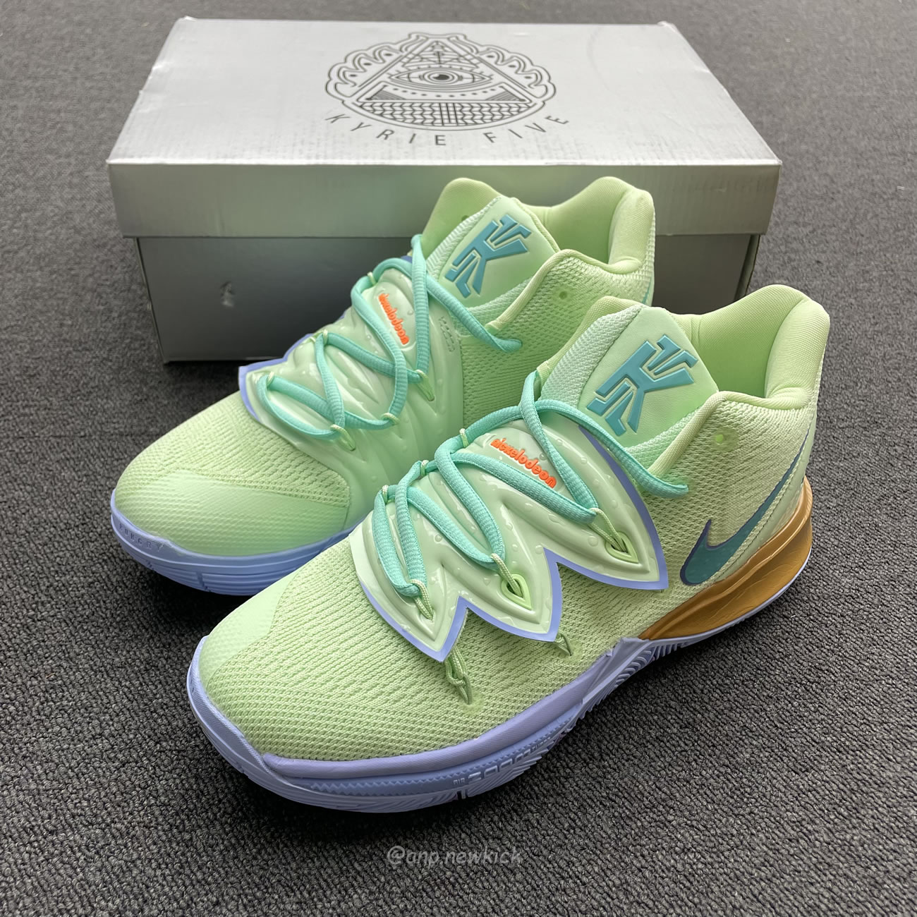 Nike Kyrie 5 Spongebob Squidward Patrick Cj6951 300 Cj6950 600 (16) - www.newkick.vip