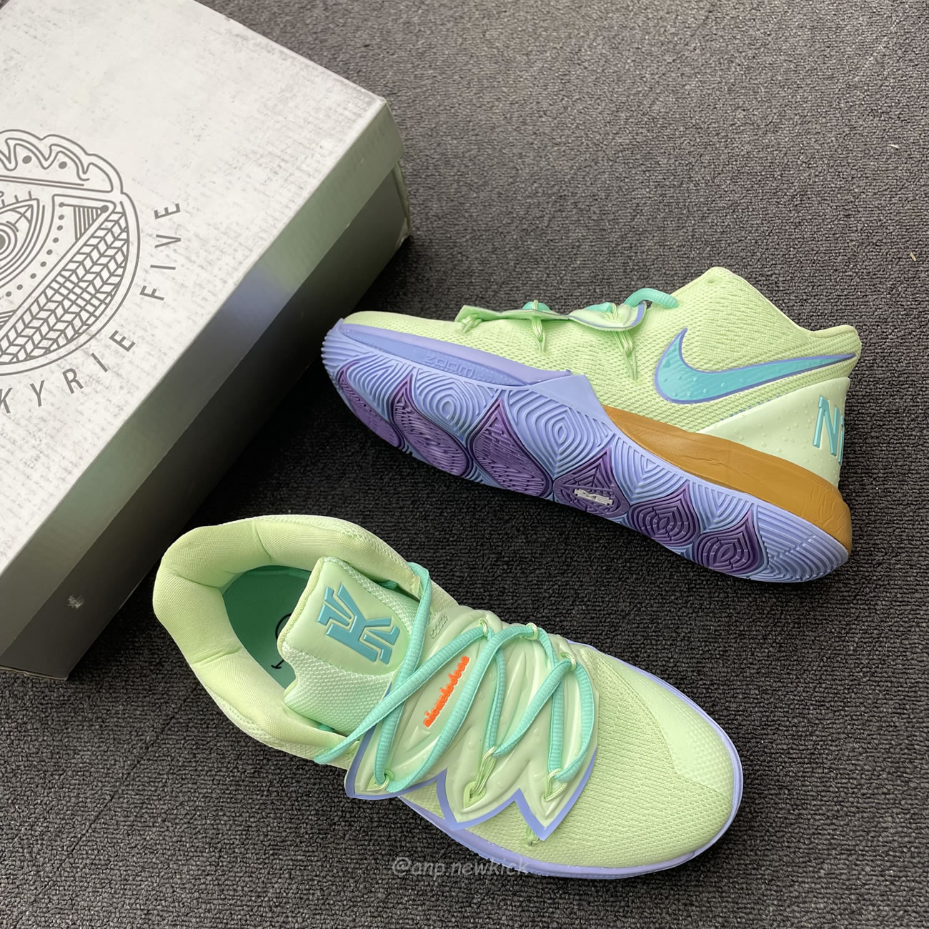 Nike Kyrie 5 Spongebob Squidward Patrick Cj6951 300 Cj6950 600 (23) - www.newkick.vip